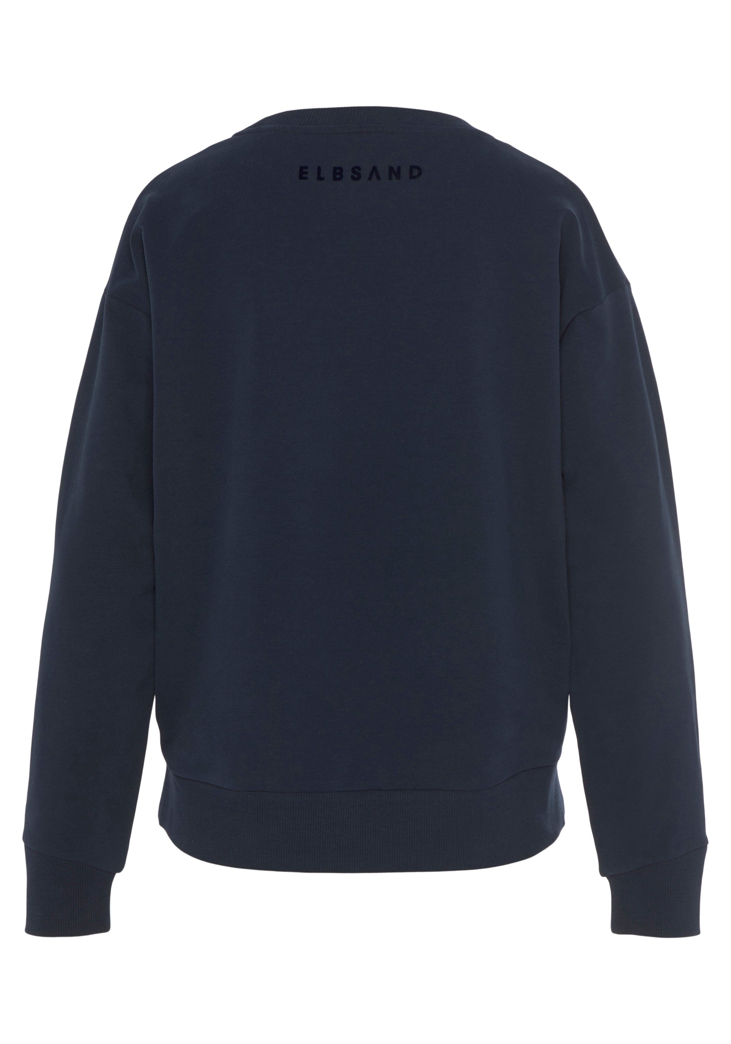 Elbsand Sweatshirt Fionni met grote logoprint, sportief-casual