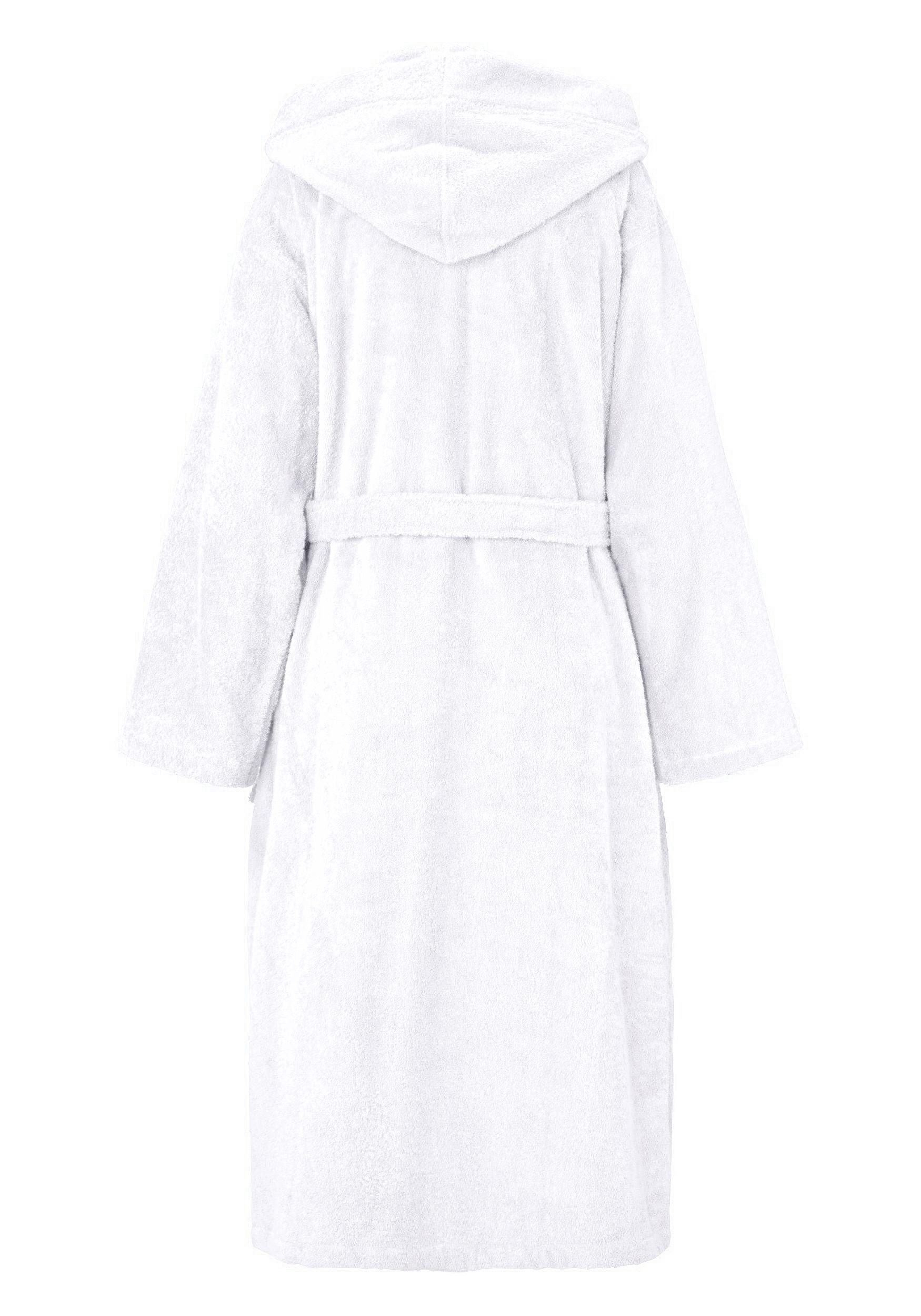KangaROOS Uniseks badjas Cassidy, voor dames & heren, standaardlengte & extra lengte met zakken, mannen en vrouwen, katoen, reizen, hotel, sauna, s-3xl (1 stuk)