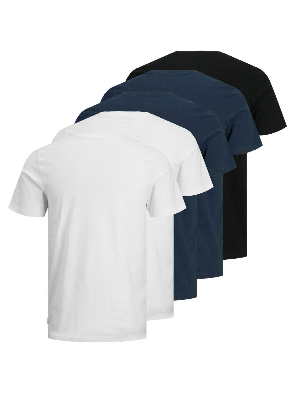 Jack & Jones T-shirt JJEORGANIC BASIC TEE SS O-NE 5PK MP NOOS (5-delig, Set van 5)