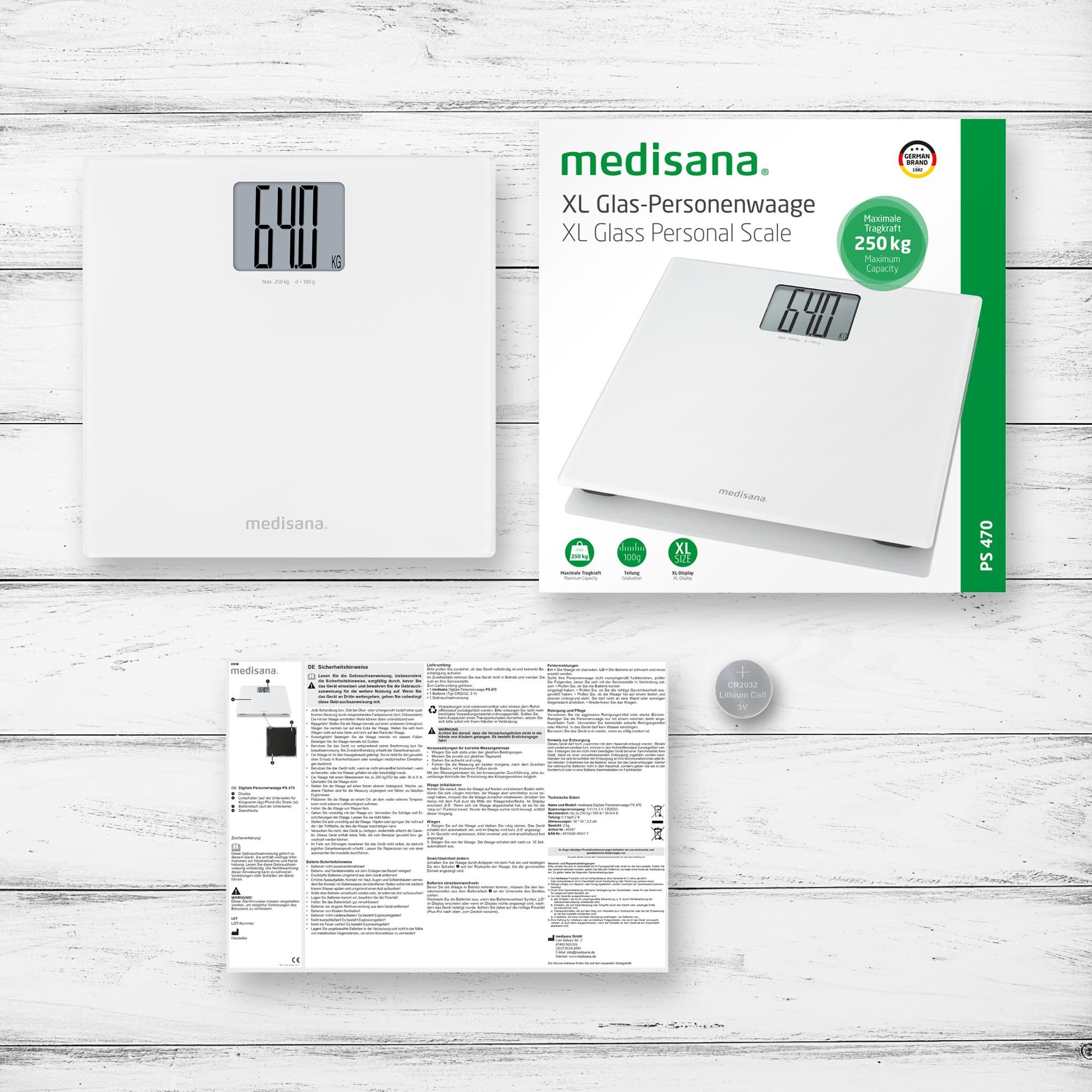 Medisana Personenweegschaal PS 470 XL