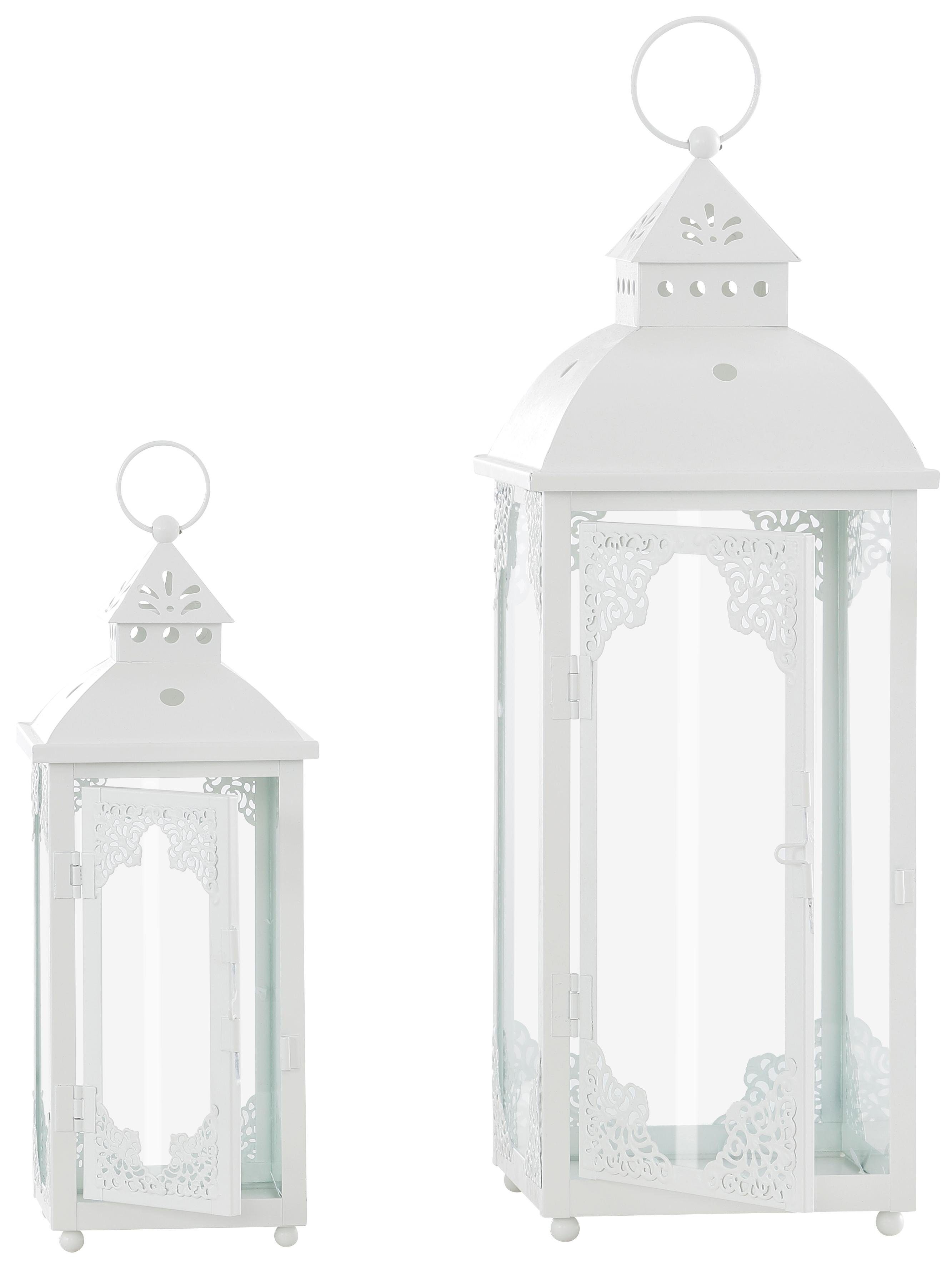 Home affaire Lantaarn met kaars Kerst versiering met filigraan ornamenten (set, 2 stuks)