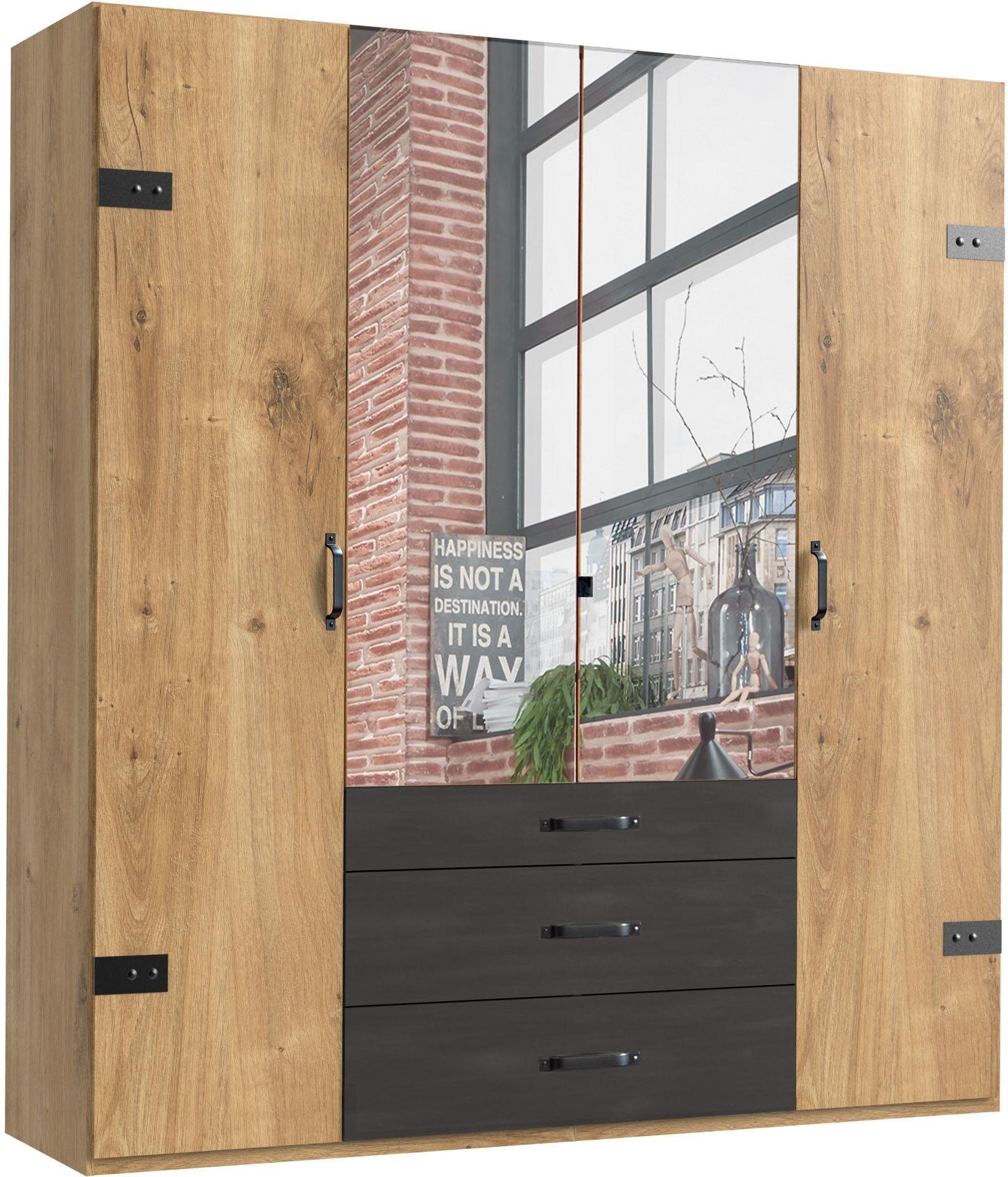 Wimex Kledingkast Detroit by fresh to go kledingkasten maat 200 cm x 218 cm x 58 cm beige