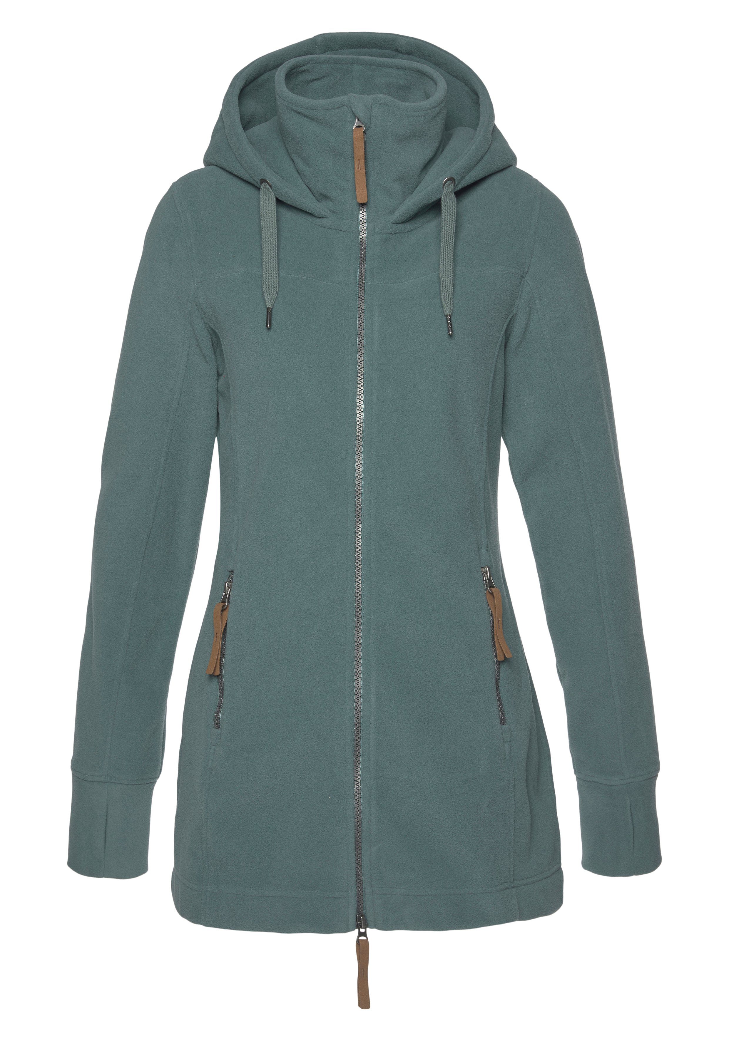 Polarino Fleecejack van fleece, ademend, sneldrogend