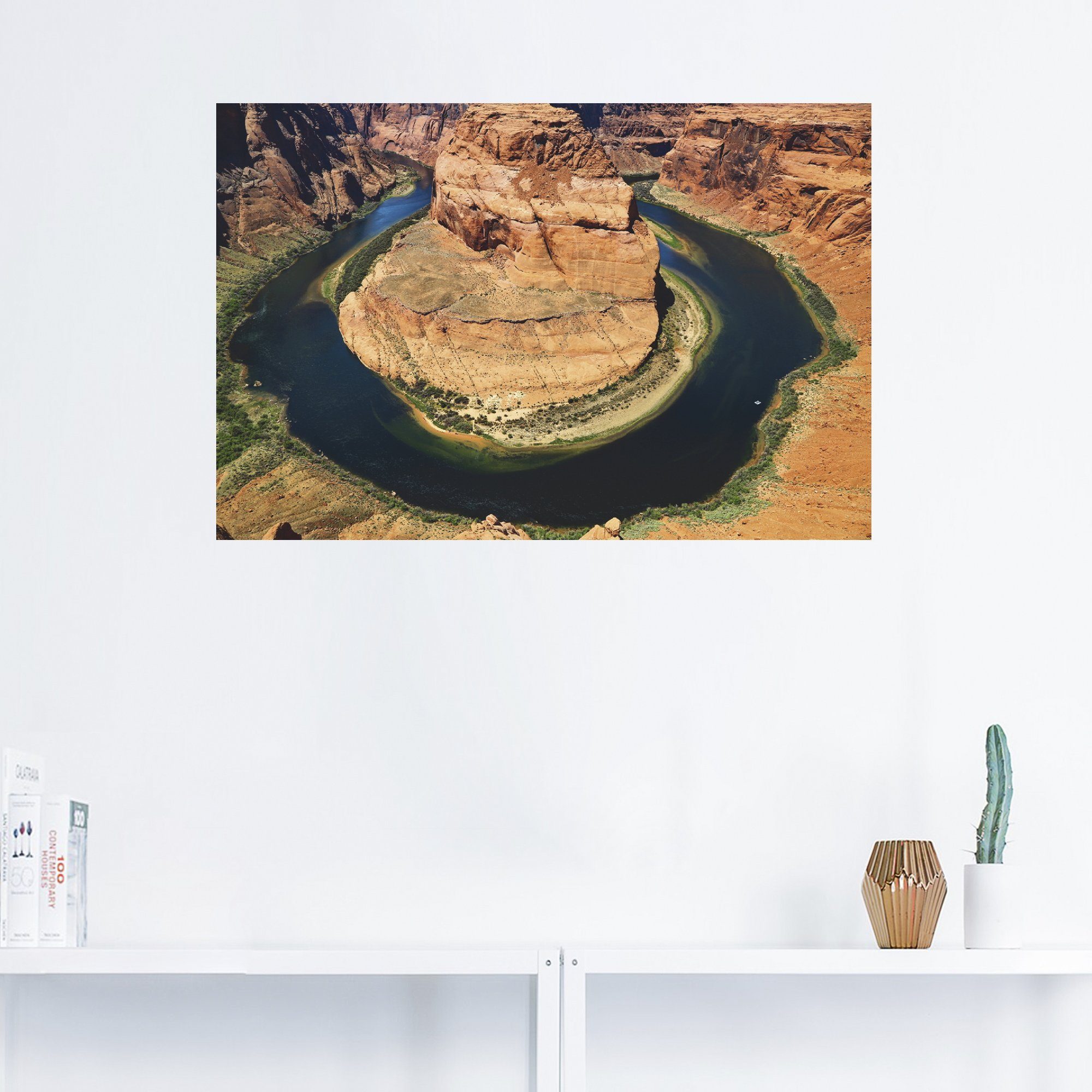 Artland Artprint Horseshoe Bend als artprint op linnen, muursticker of poster in verschillende maten