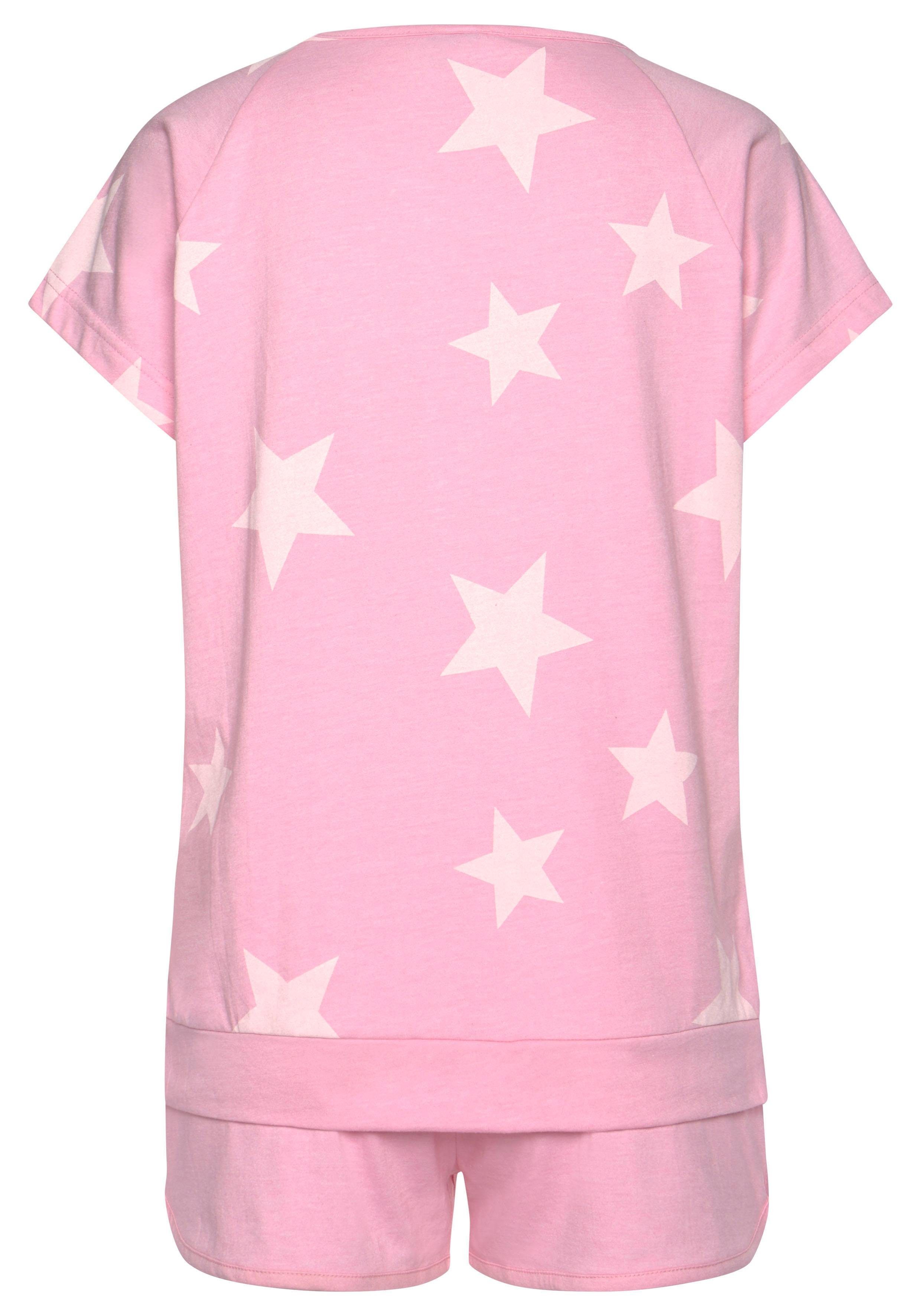 Arizona Shortama in gemêleerde look (4-delig, Set van 2)