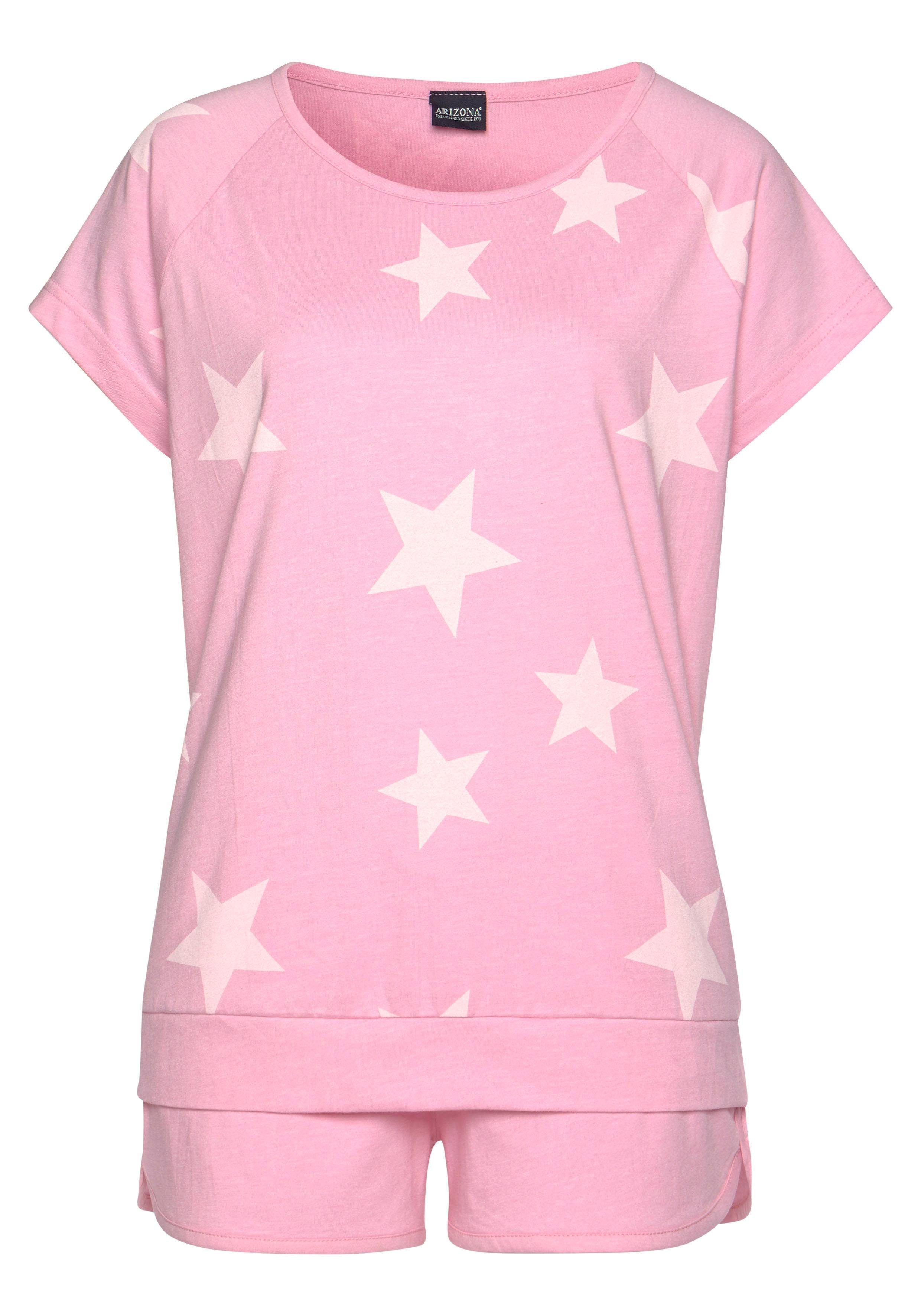 Arizona Shortama in gemêleerde look (4-delig, Set van 2)