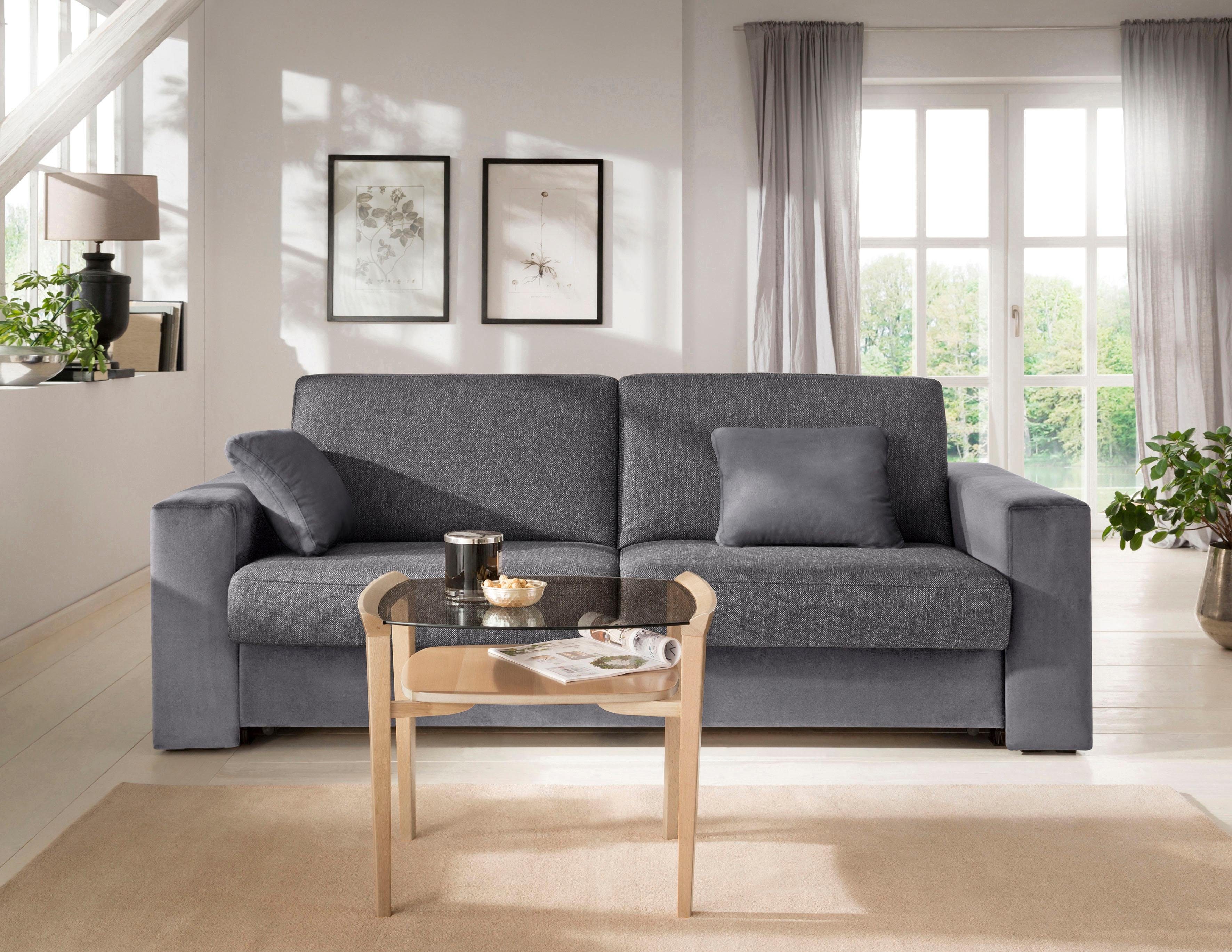 Home affaire Slaapbank Roma matras hoogte 14 cm Bedfunctie, met vering, lattenbodem, matras