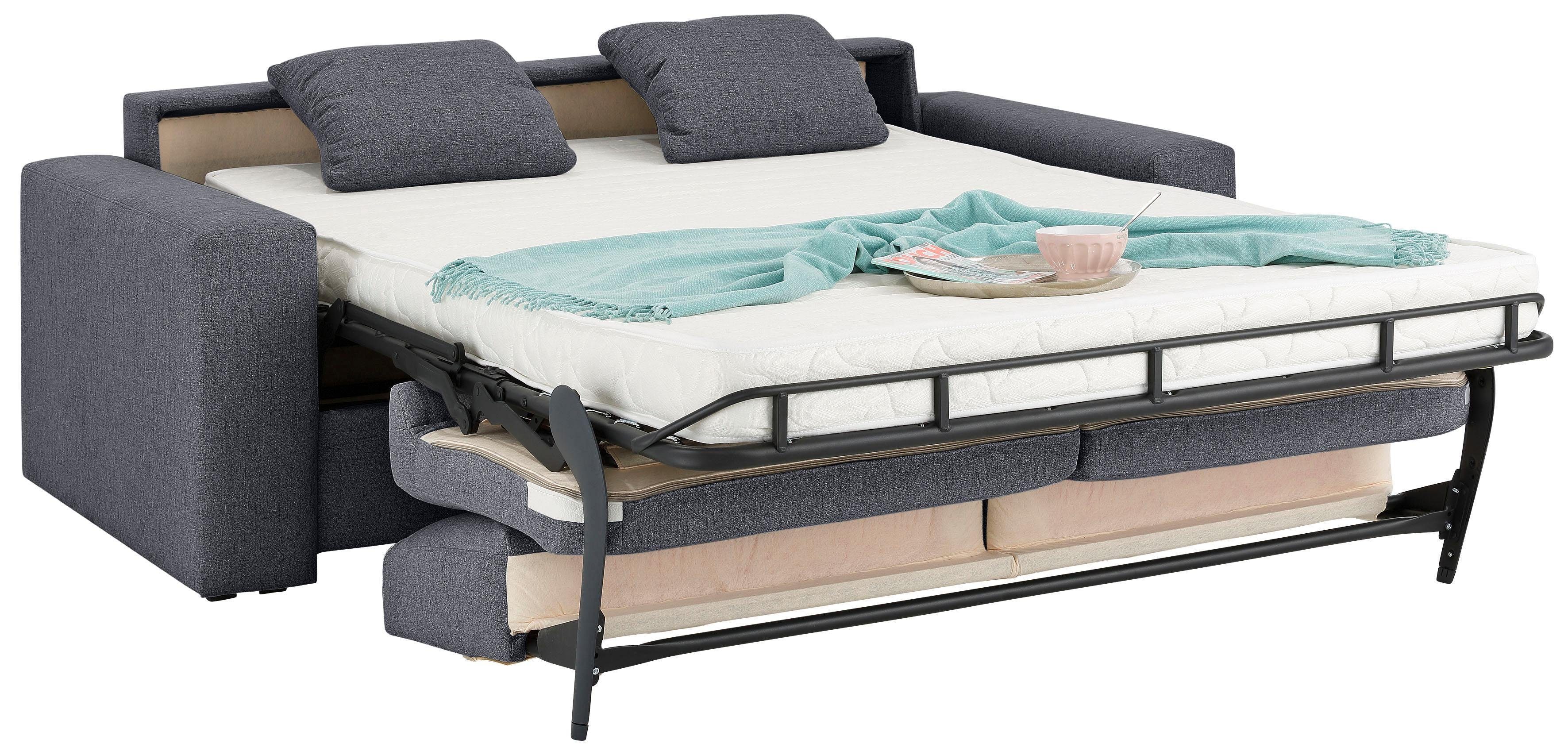 Home affaire Slaapbank Roma matras hoogte 14 cm Bedfunctie, met vering, lattenbodem, matras