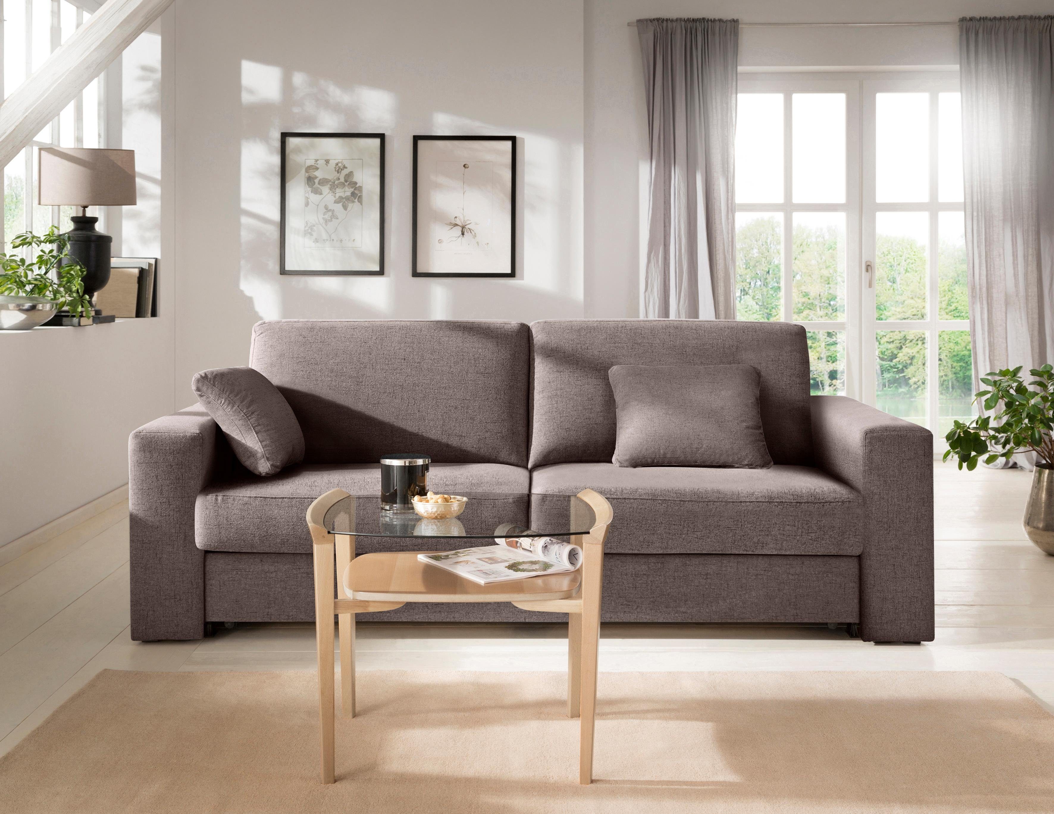 Home affaire Slaapbank Roma matras hoogte 14 cm Bedfunctie, met vering, lattenbodem, matras