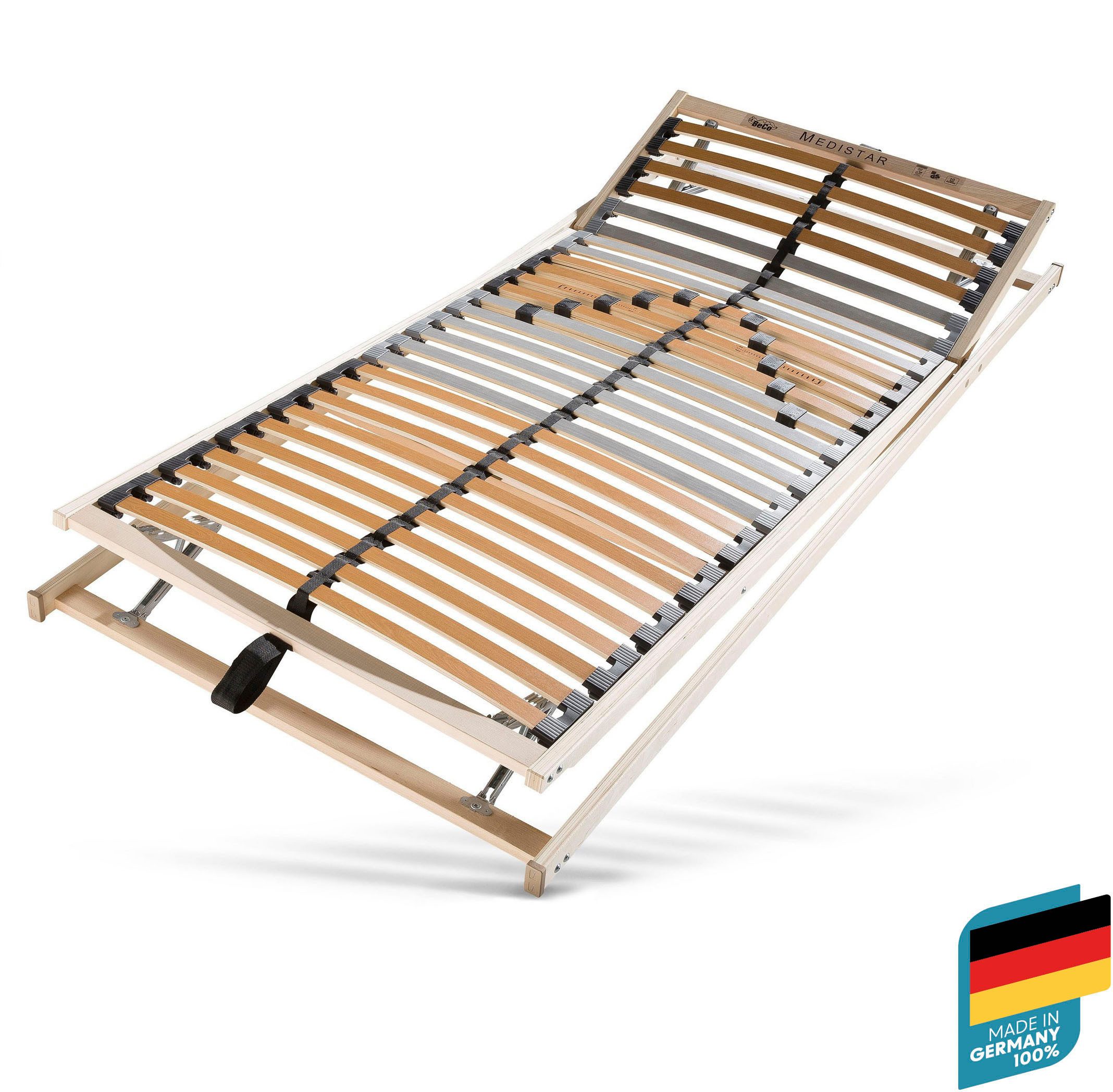 Beco Lattenbodem Medistar Lattenbodem in platte constructie, in 90x200 cm en andere afm (1 stuk) lattenbodems maat 90 cm x 200 cm x 4,5 cm