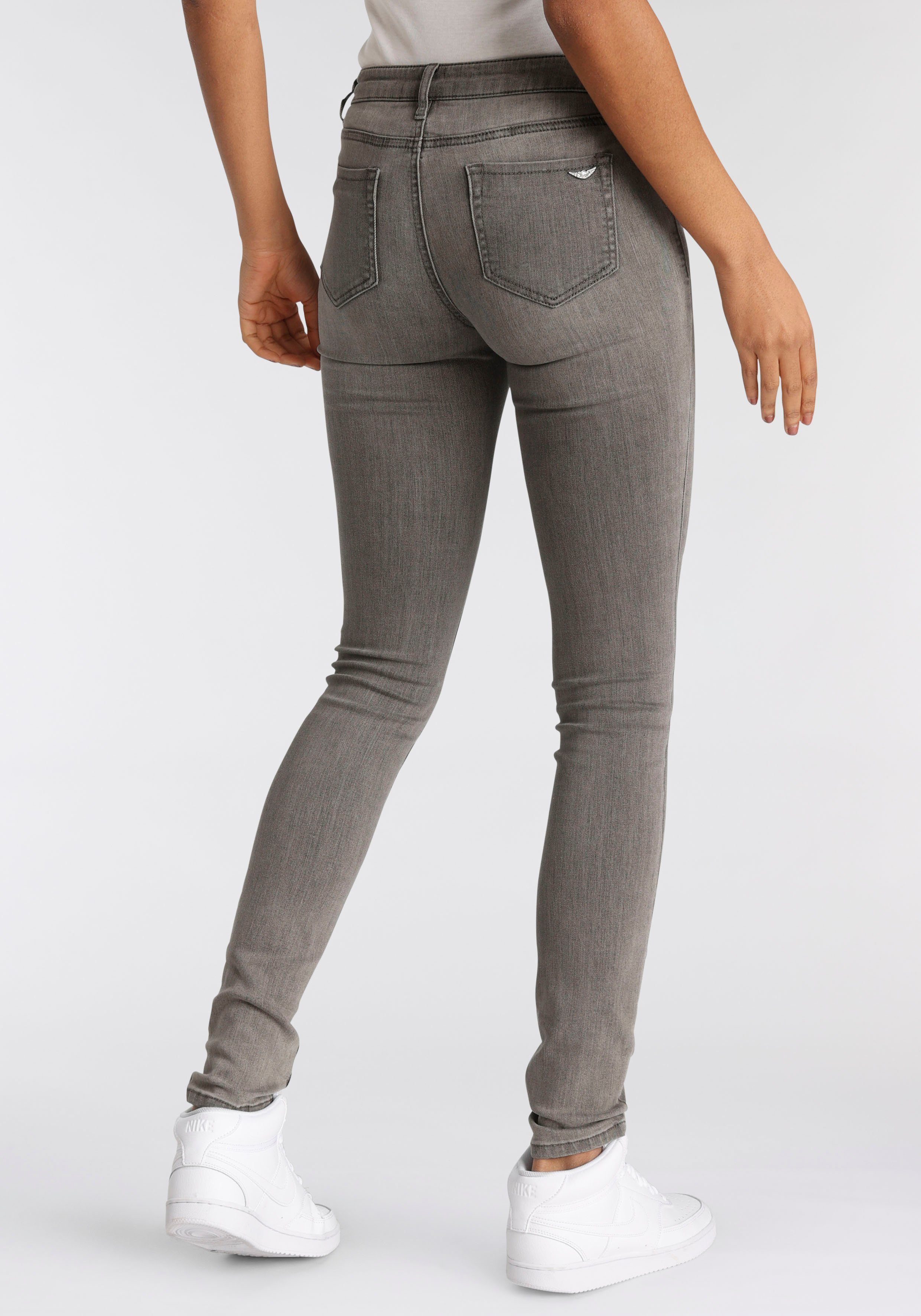Arizona Skinny fit jeans Ultra Stretch extra-strakke been verloop, normale taille, met steekzakken
