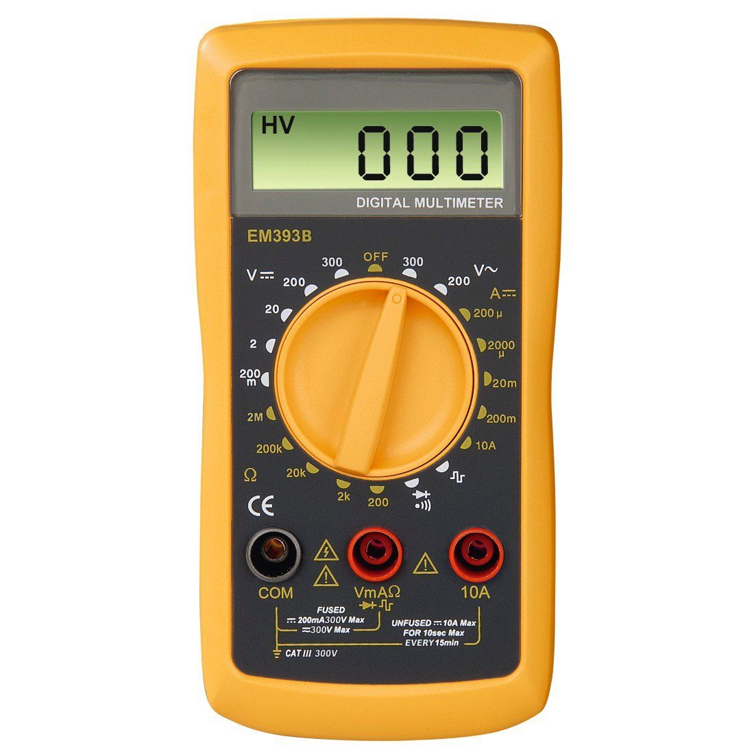 Hama Multimeter Digitale multimeter voor het meten van spanning, stroom en weerstand, 300V