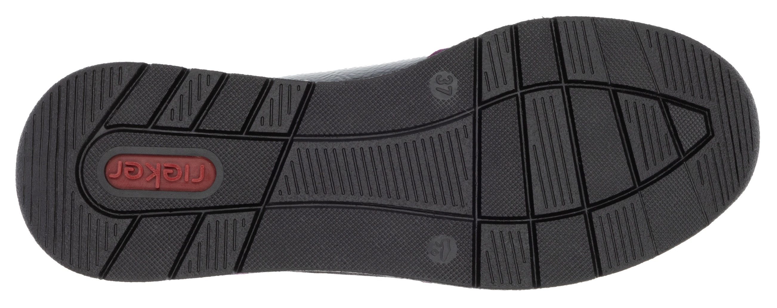 Rieker Sneakers veterschoenen, lage schoen, vrijetijdsschoen in modieus ontwerp