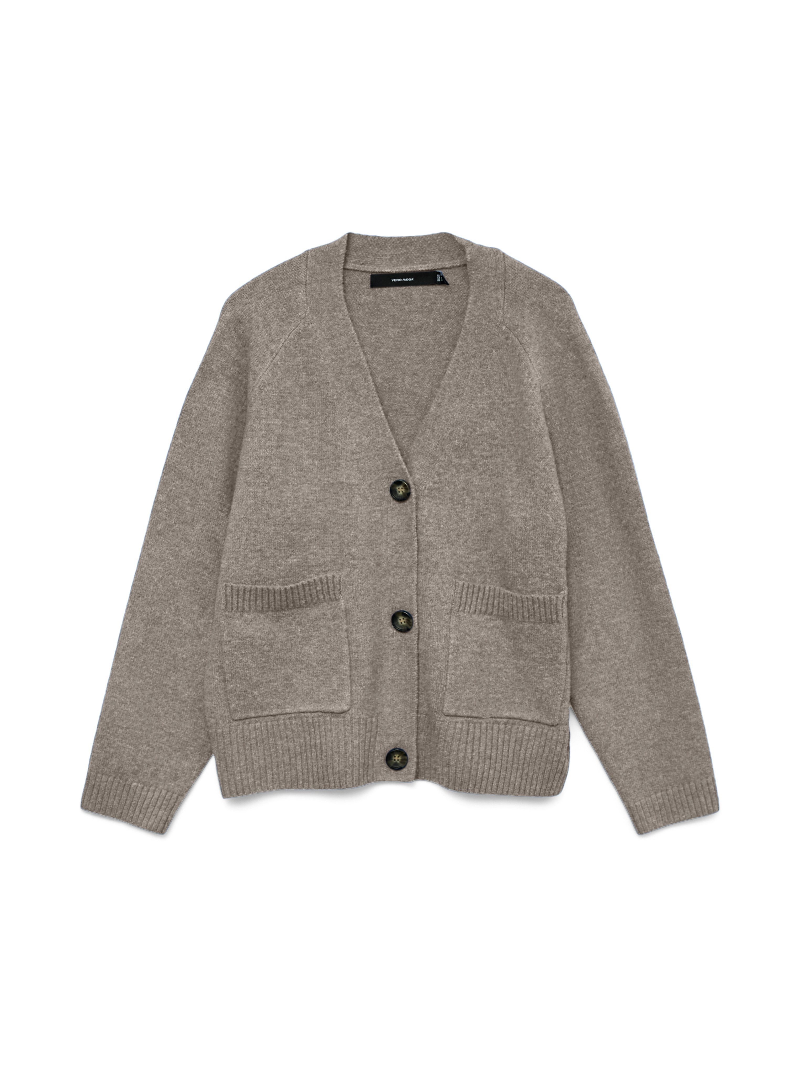 Vero Moda Vest VMBOOM LS V-NECK BUTTON CARDIGAN GA NOOS