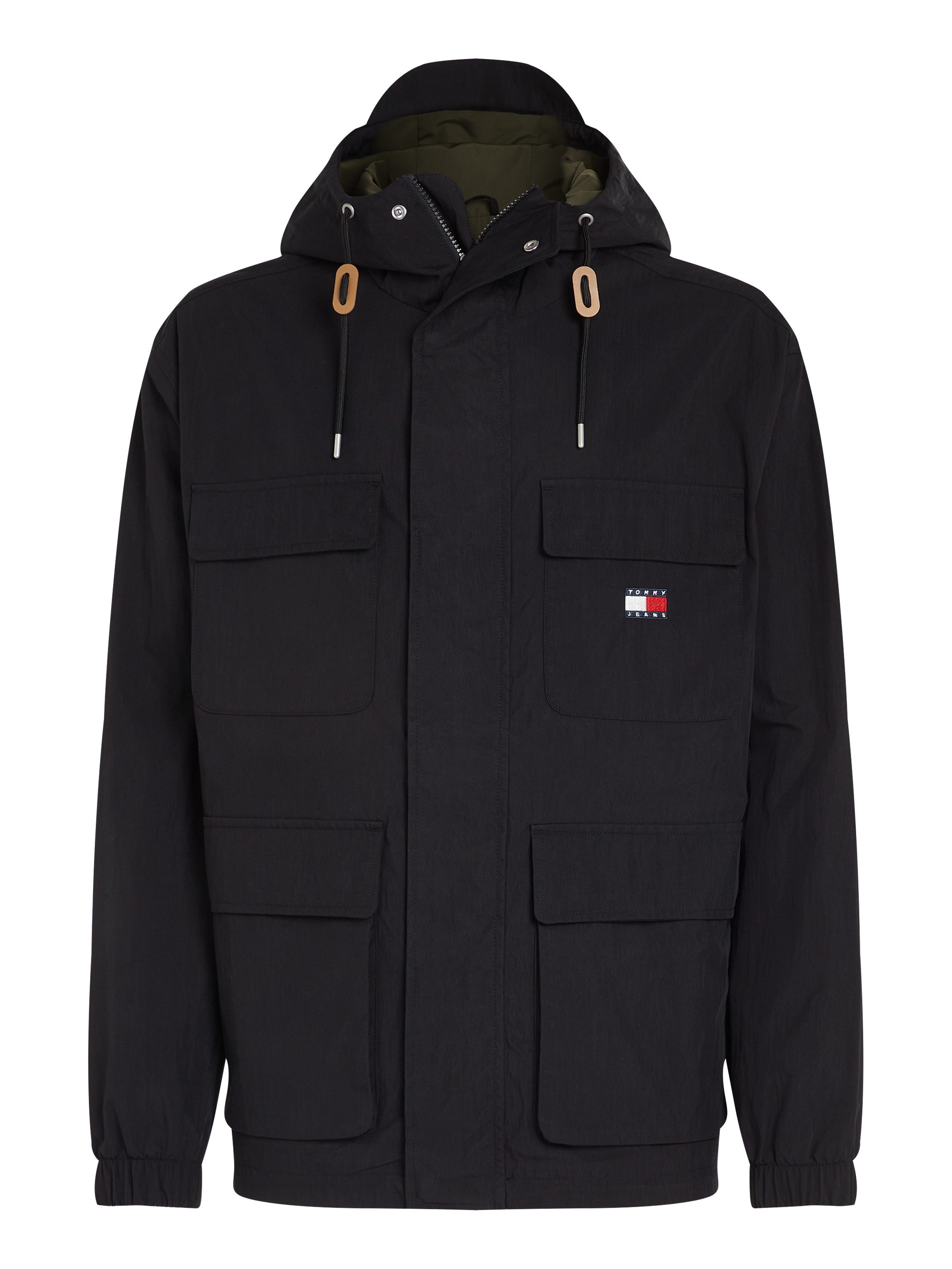 TOMMY JEANS Zomerjack TJM UTILITY PARKA met gestempeld logo