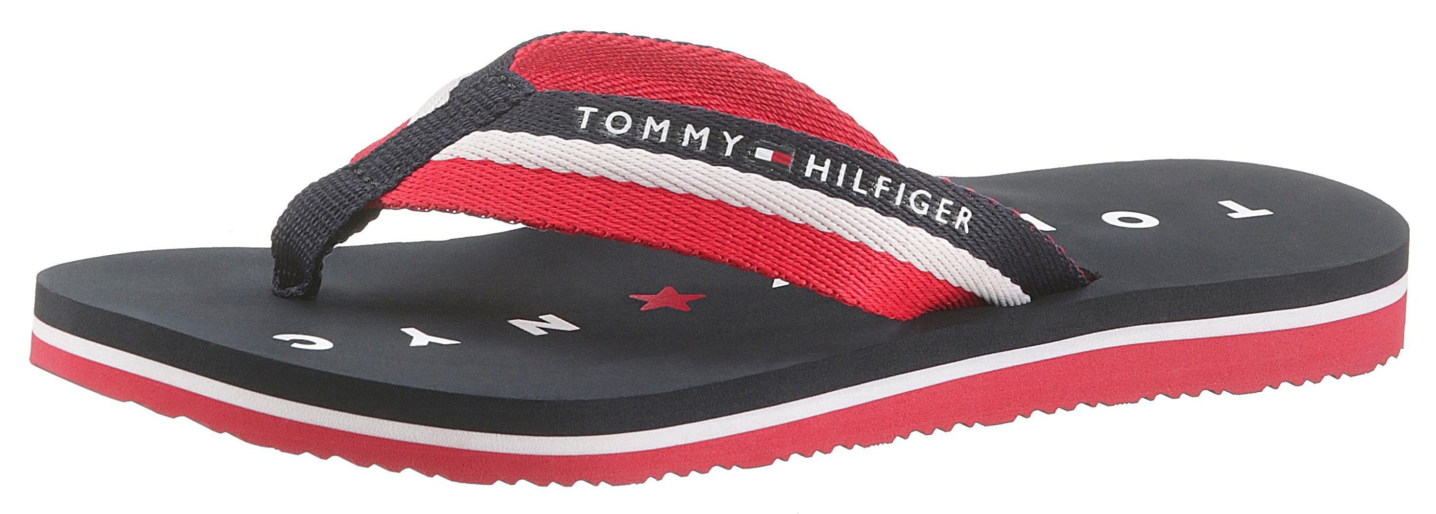 Tommy Hilfiger Teenslippers Mellie 13 zomerschoen, slippers, poolslippers met logo op de loopzool