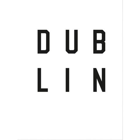 poster Typographie Dublin
