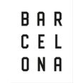 wall-art poster typografie barcelona poster, artprint, wandposter wit