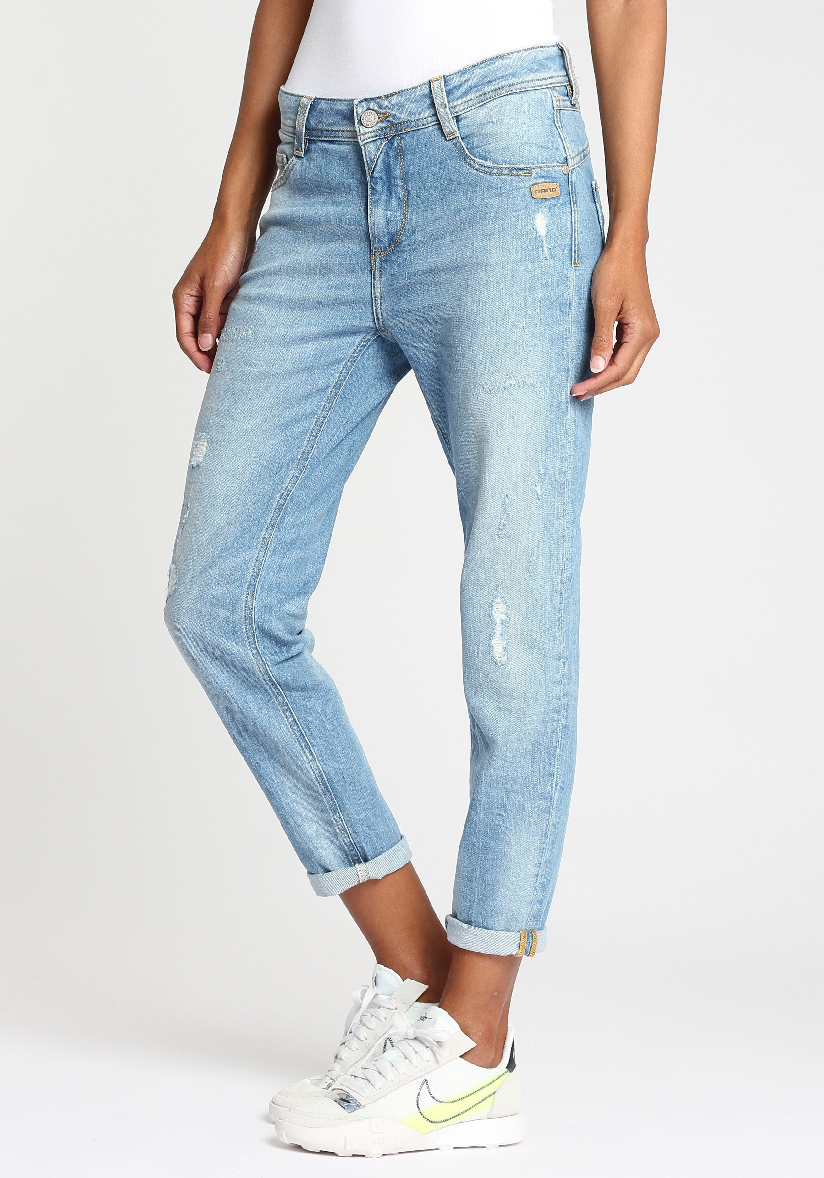 GANG Relax fit jeans 94AMELIE CROPPED met verkorte pijplengte
