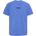 tommy jeans t-shirt tjm turned flag embro tee blauw
