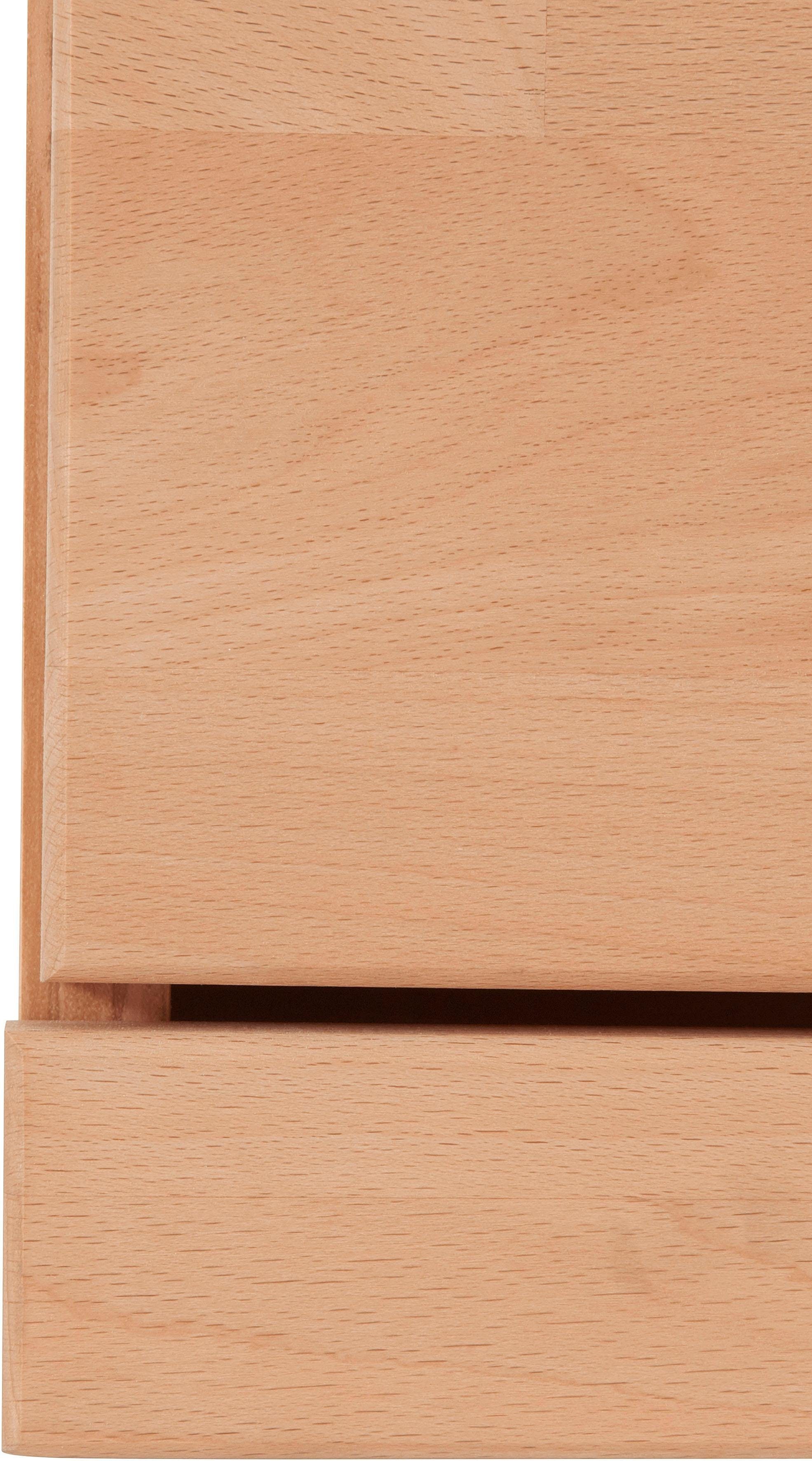 Home affaire Highboard Ribe, 120cm breed, 112cm hoog, bovenblad massief, 12 vakken