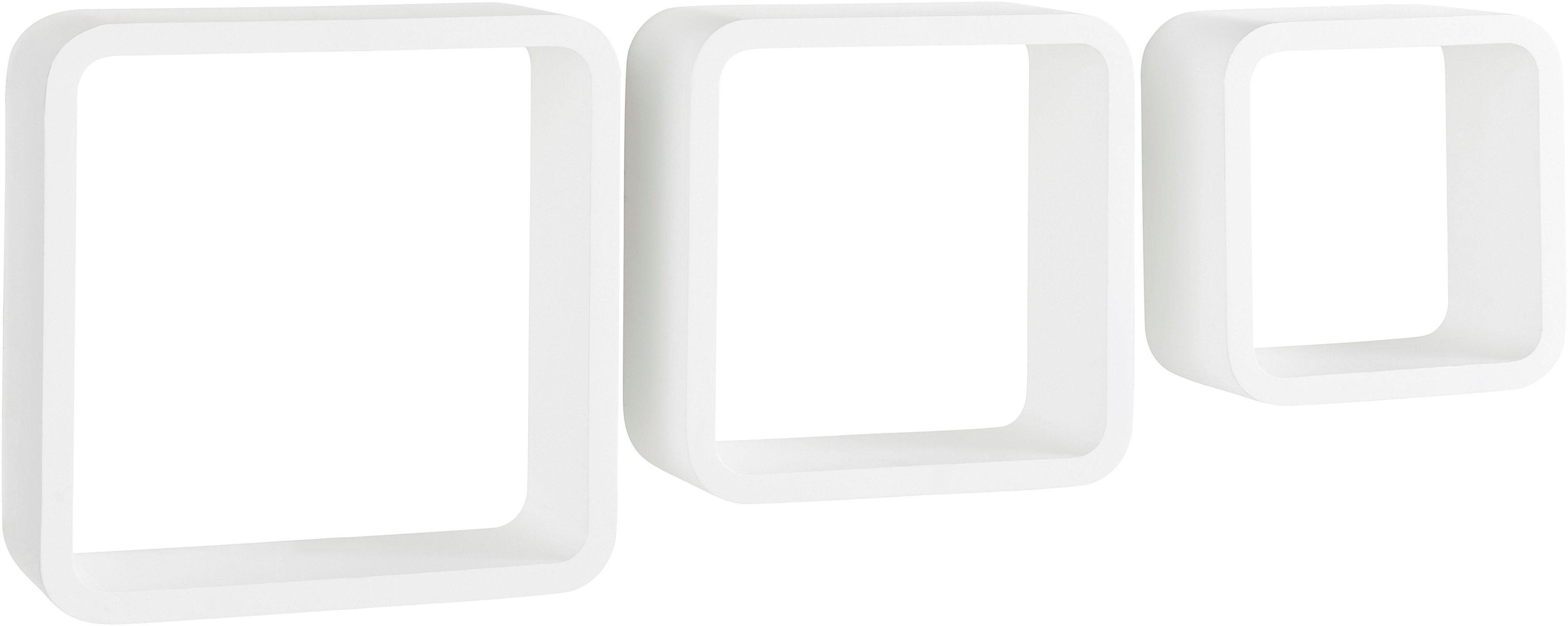 Home affaire Decoratief wandrek Decoratief rek, wanddecoratie, retro (set, 3-delig)