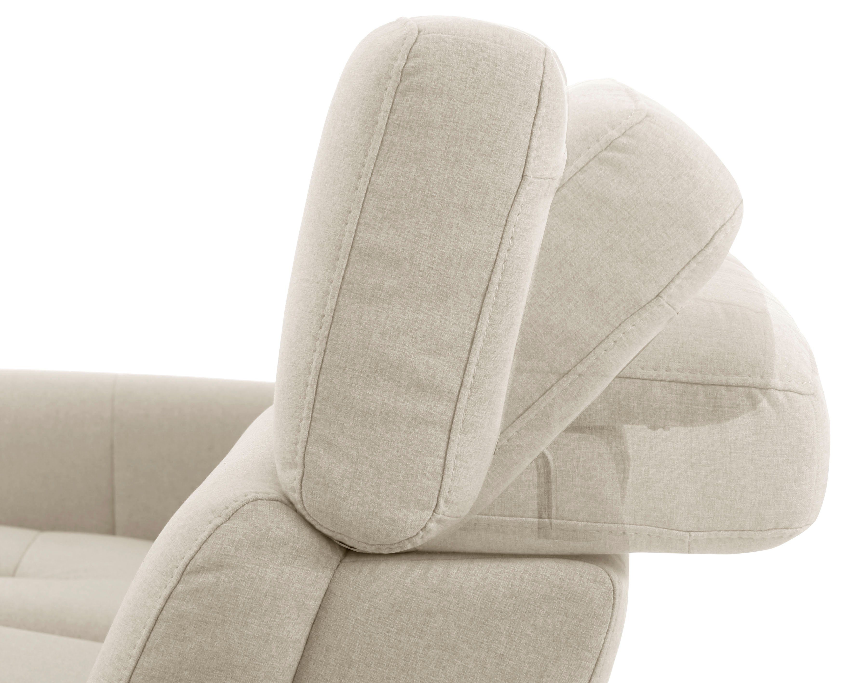 Home affaire Hoekbank Sentrano, L-vorm, 275 cm, man. of electr. relaxfunctie en usb/kopverstelling