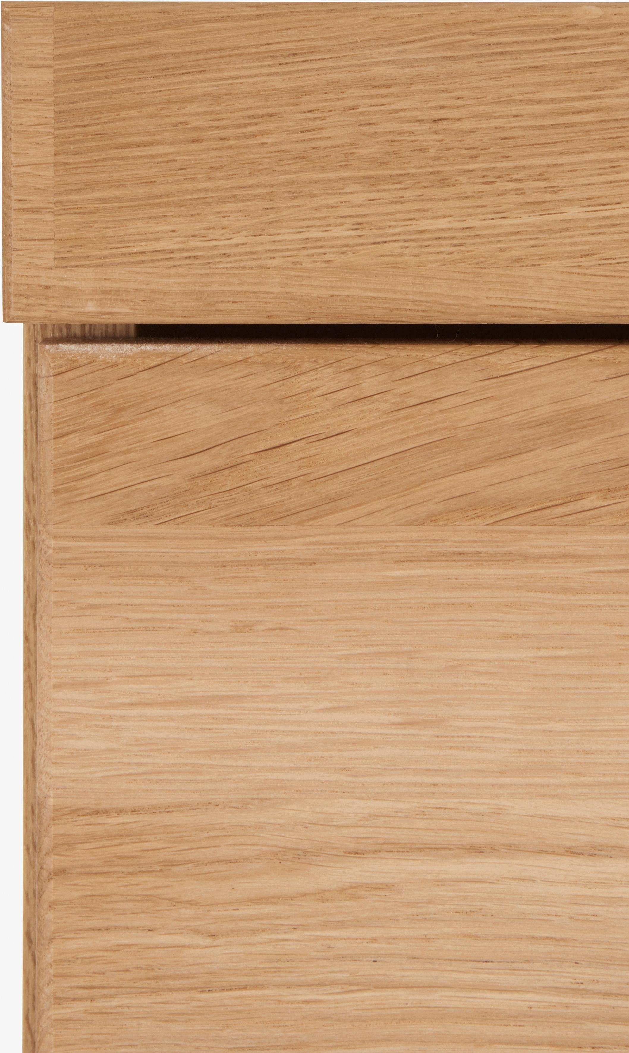 Home affaire Highboard Ribe, 85cm breed, 115cm hoog, fronten massief hout, 4 brede vakken