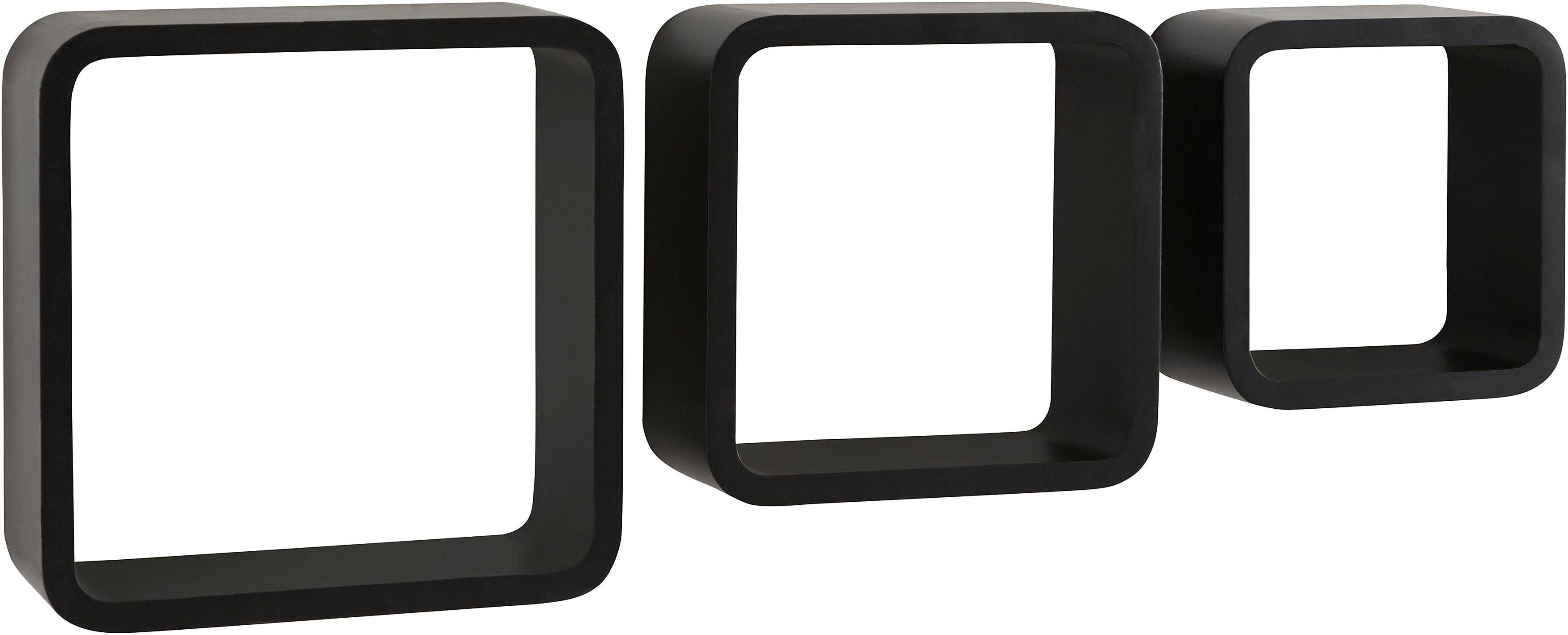 Home affaire Decoratief wandrek Decoratief rek, wanddecoratie, retro (set, 3-delig)