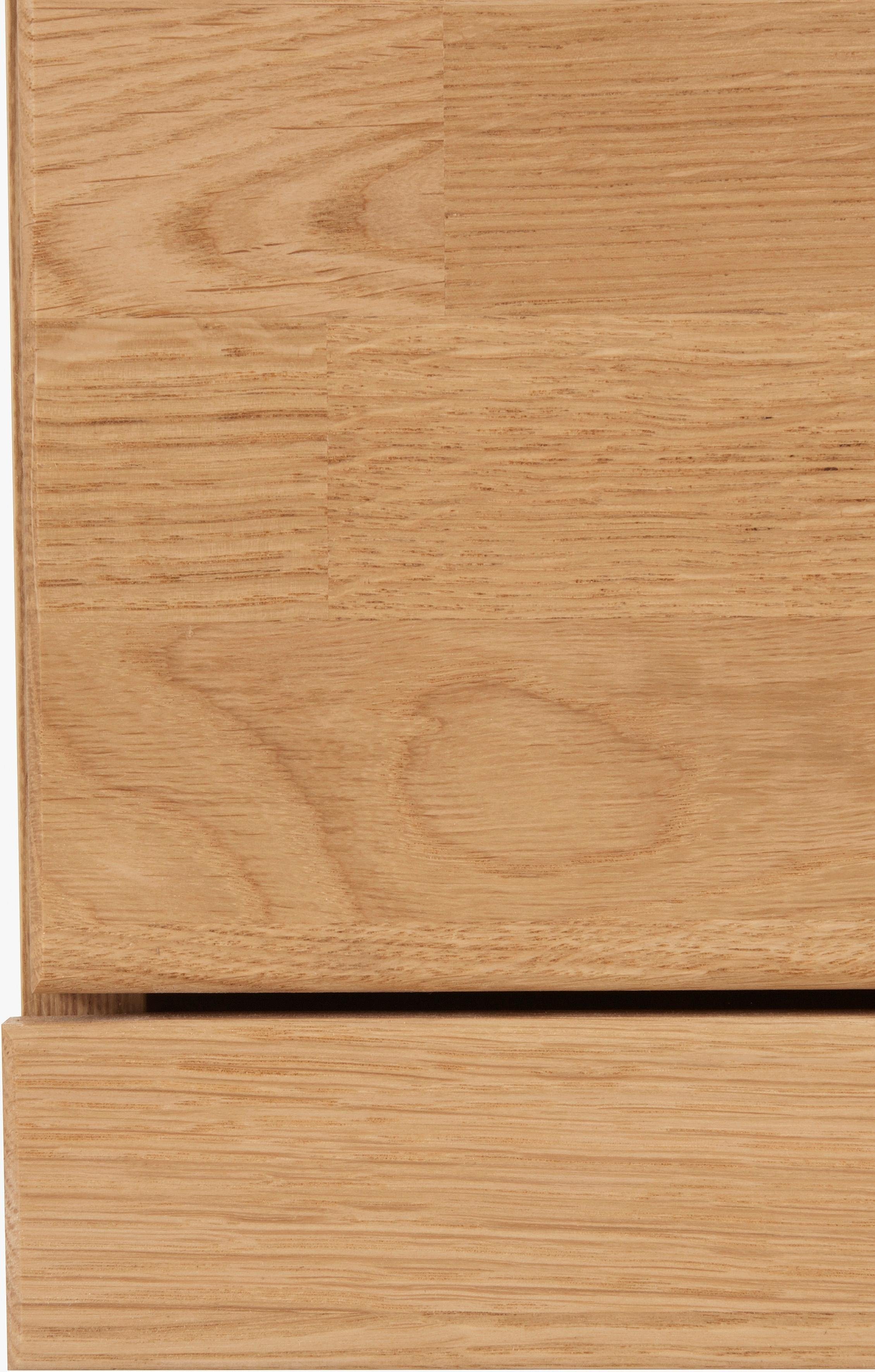 Home affaire Highboard Ribe, 85cm breed, 115cm hoog, fronten massief hout, 4 brede vakken