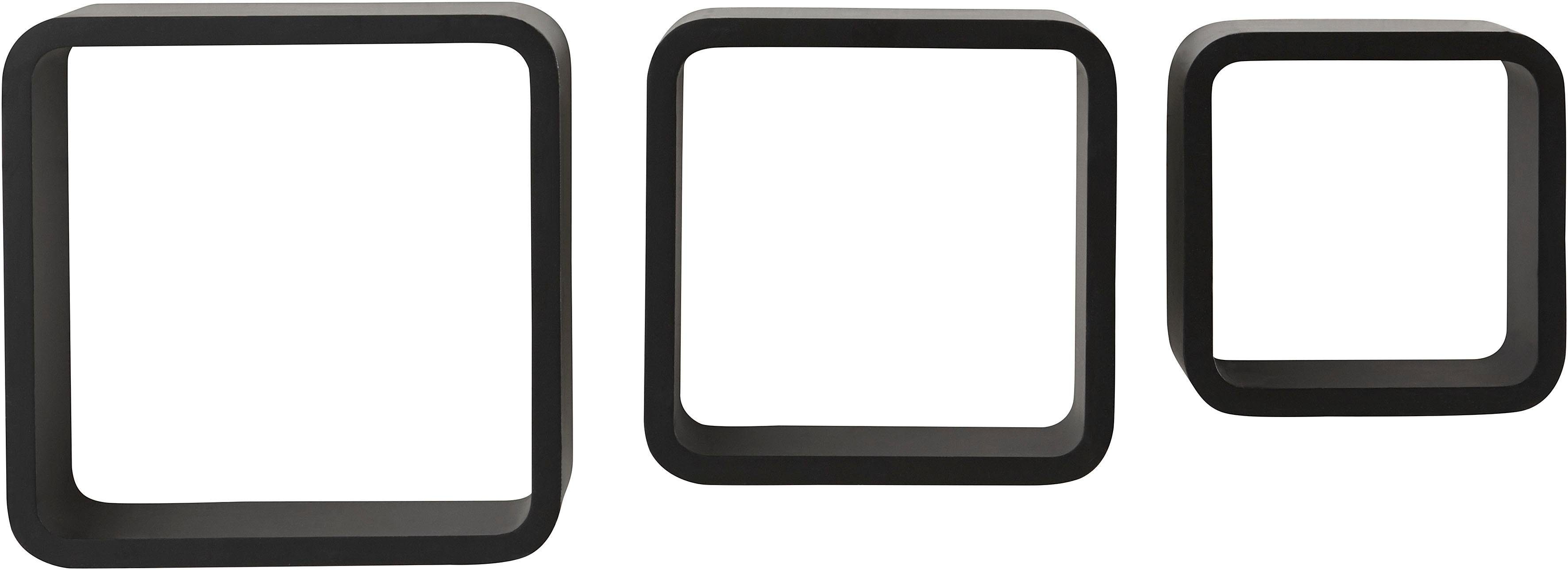 Home affaire Decoratief wandrek Decoratief rek, wanddecoratie, retro (set, 3-delig)