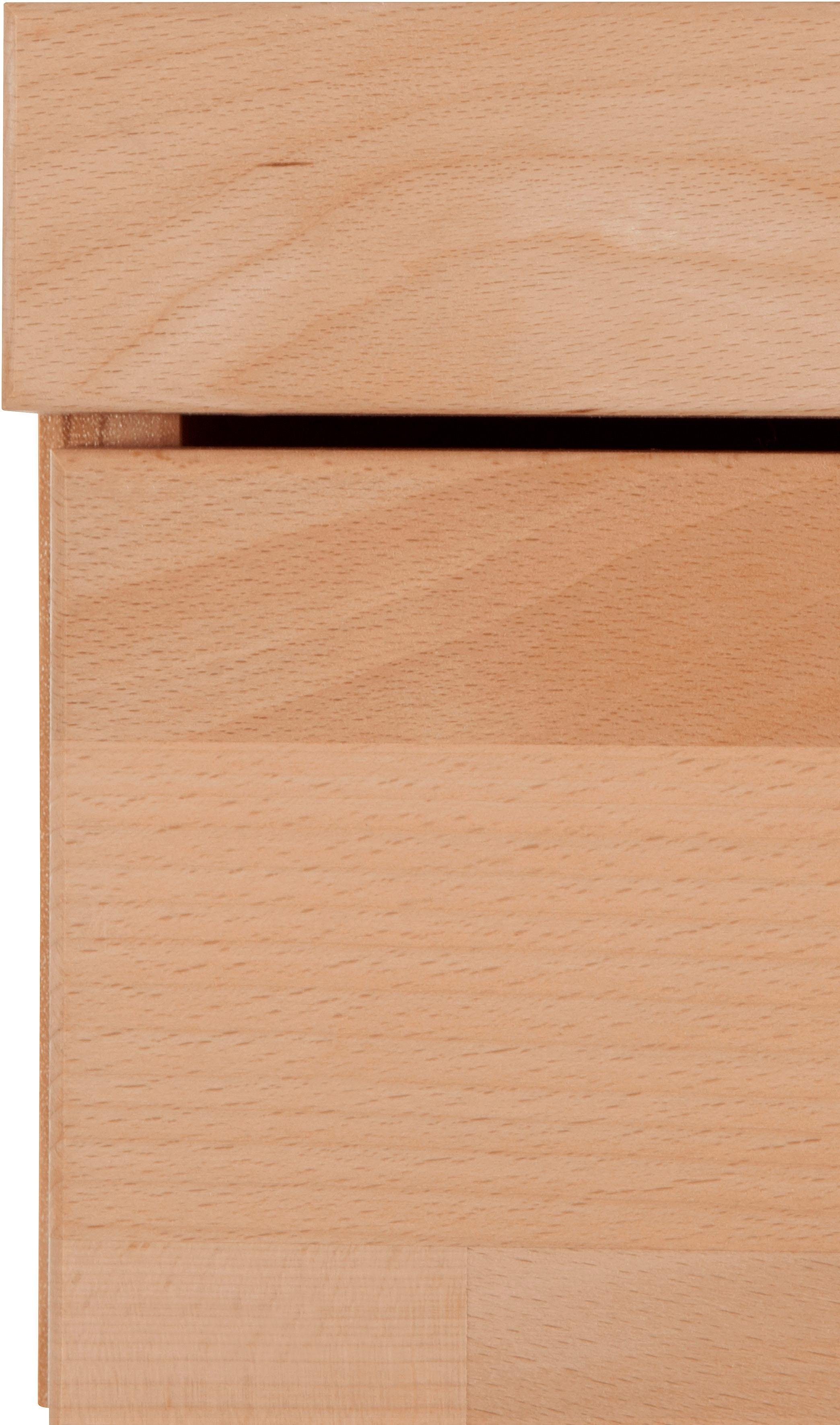 Home affaire Highboard Ribe, 120cm breed, 112cm hoog, bovenblad massief, 12 vakken