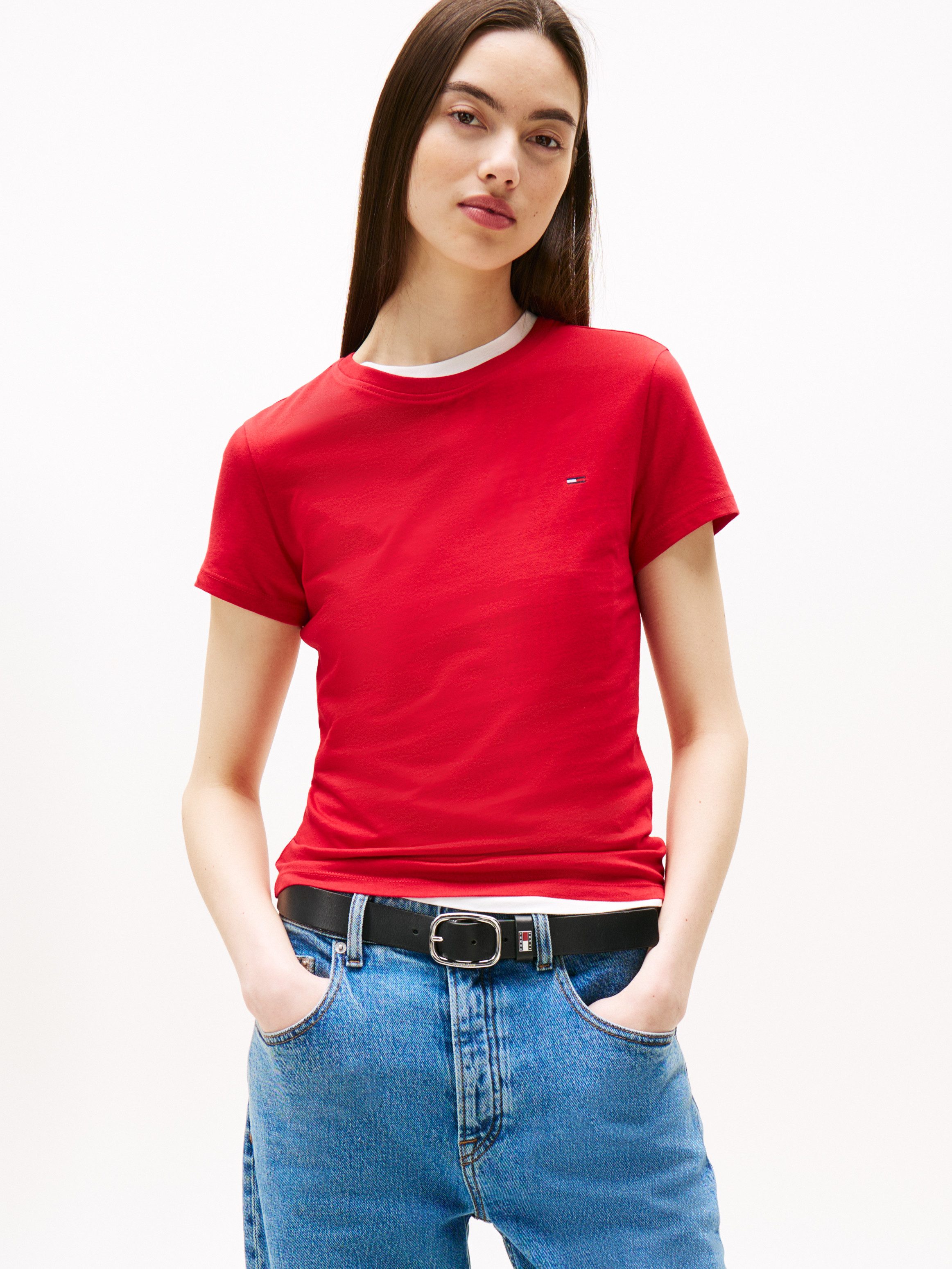 TOMMY JEANS T-shirt TJW 2PACK C-NECK TEE (set, 2-delig, 2 stuks)