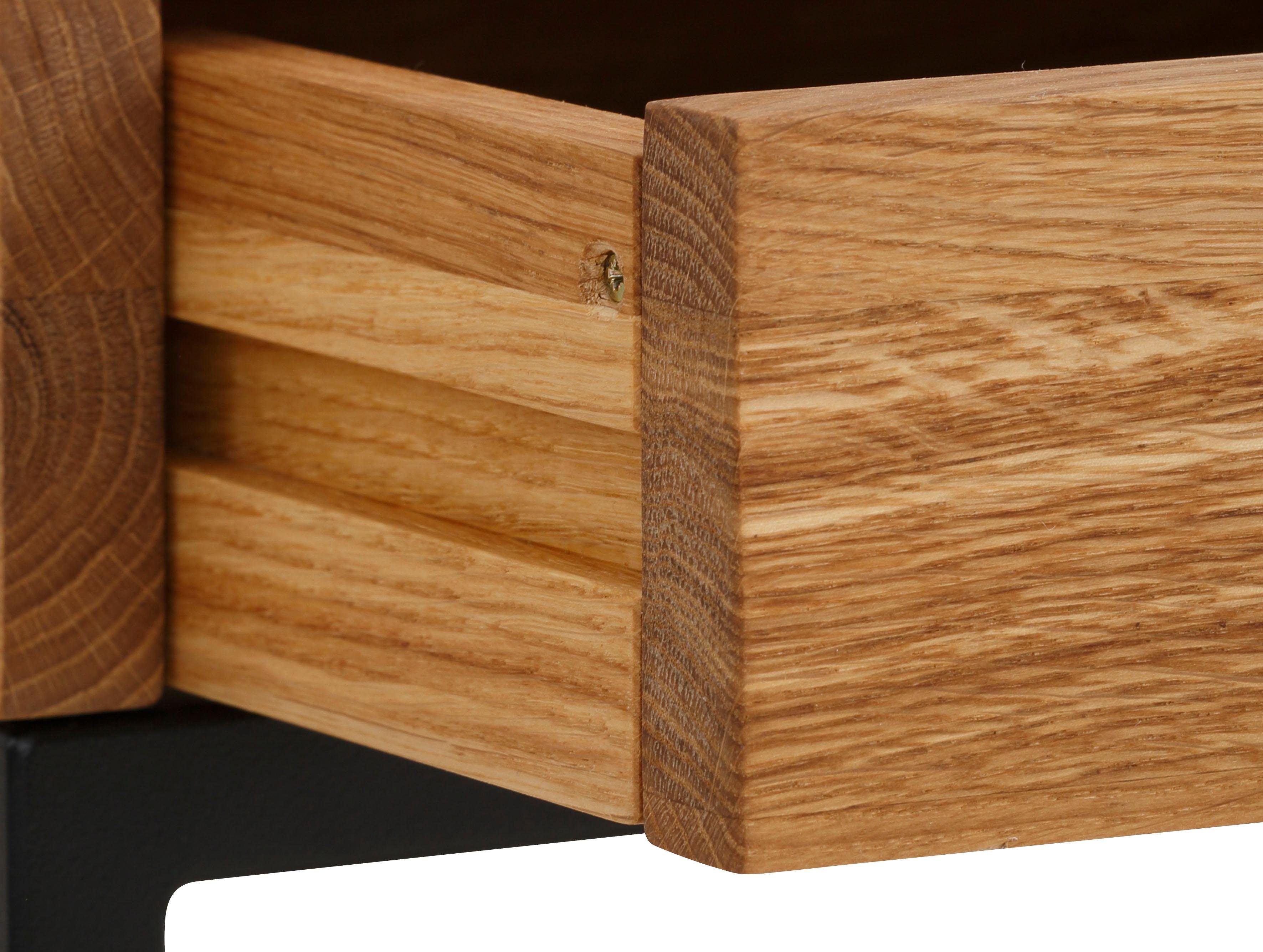 Home affaire Salontafel BETULA gecertificeerd massief hout (eiken), in 3 verschillende kleurvarianten