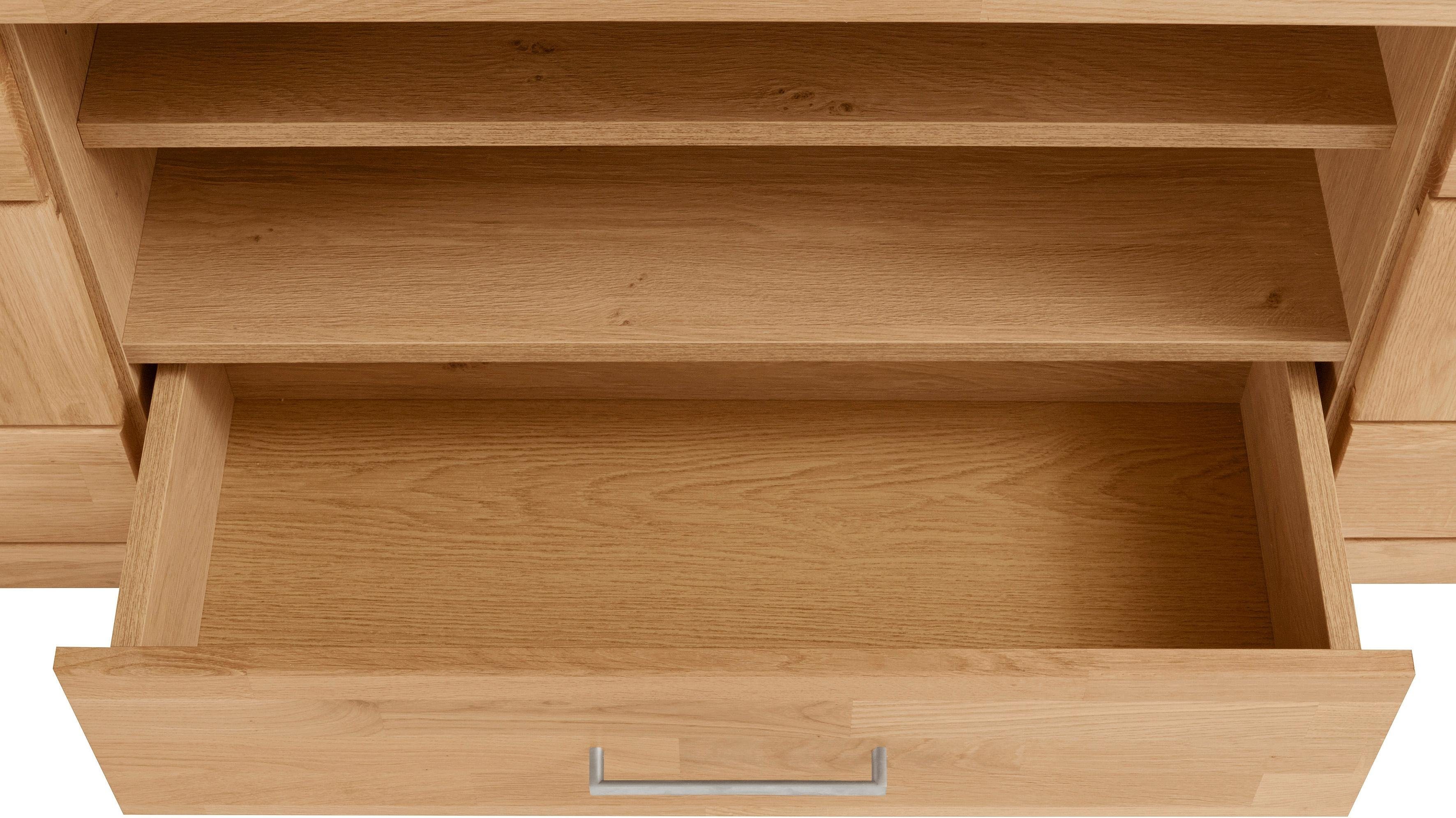 Home affaire Wandmeubel Ribe gedeeltelijk massief hout (set, 5-delig)