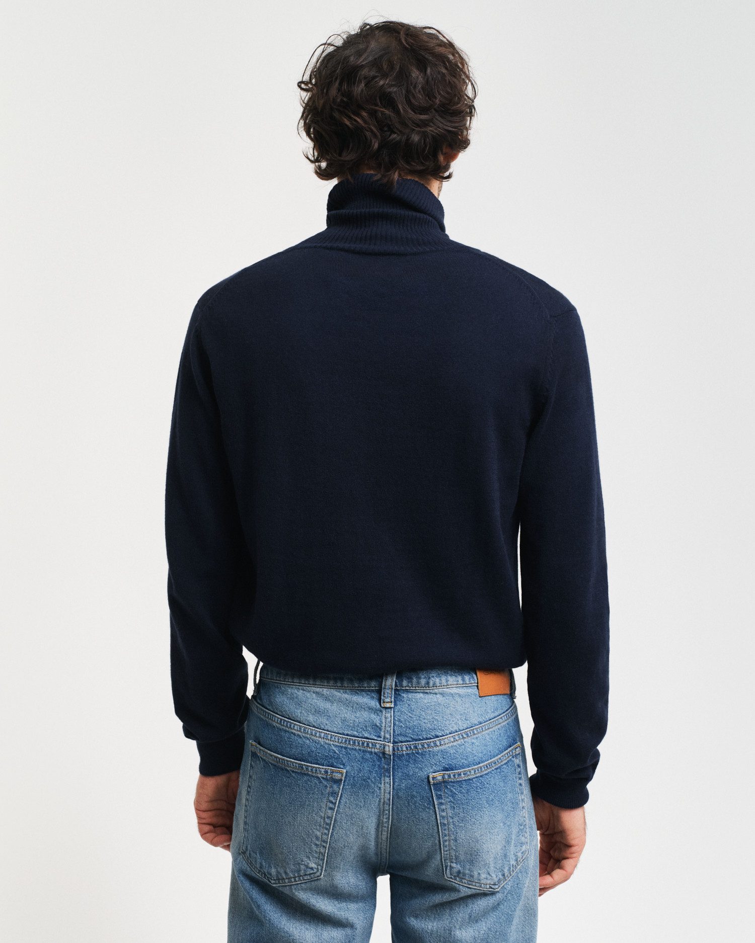 Gant Gebreide trui CTN/WO ROLLNECK