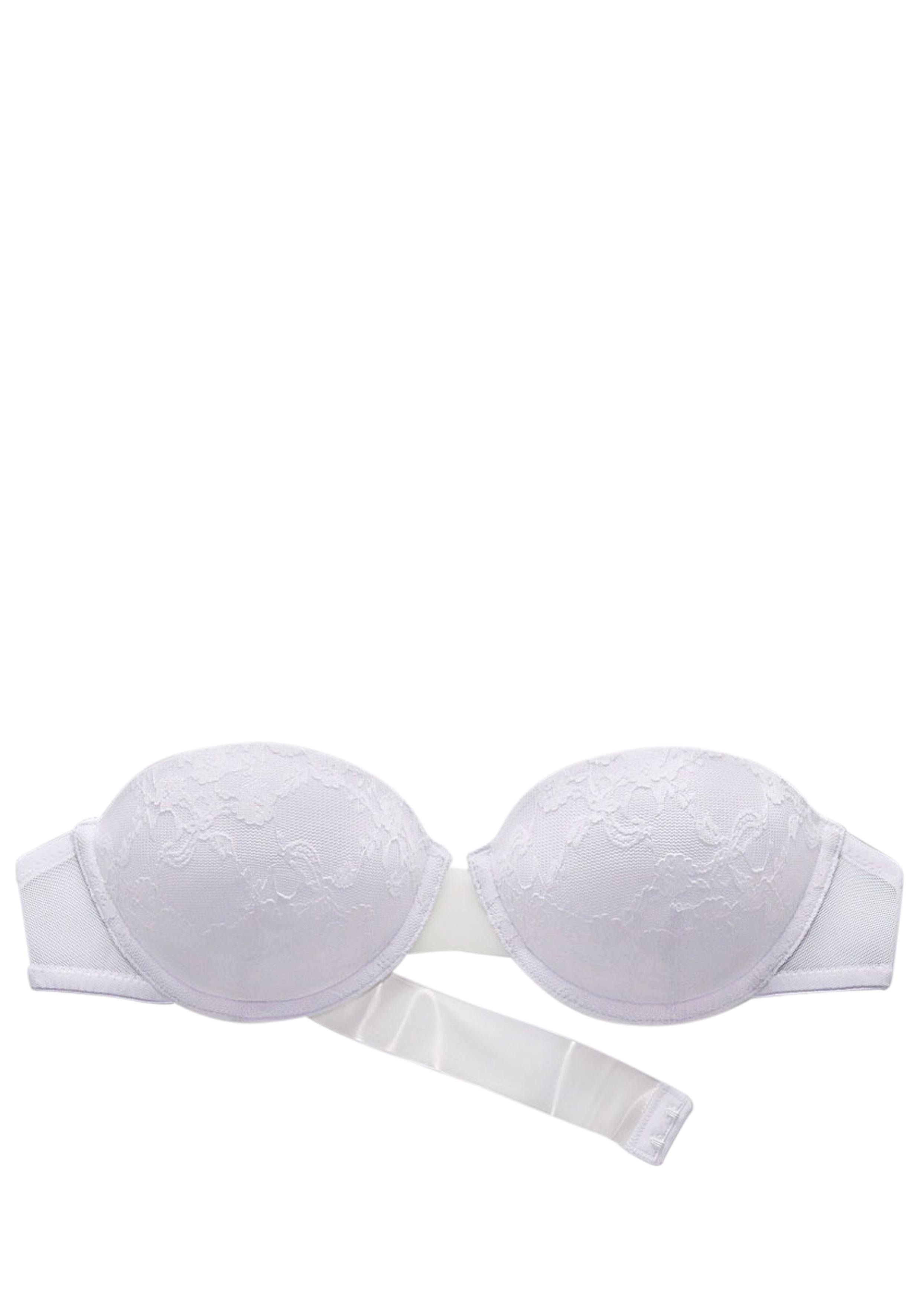 Lascana Bh met steuncups met transparante achterkant en afneembare halternek,