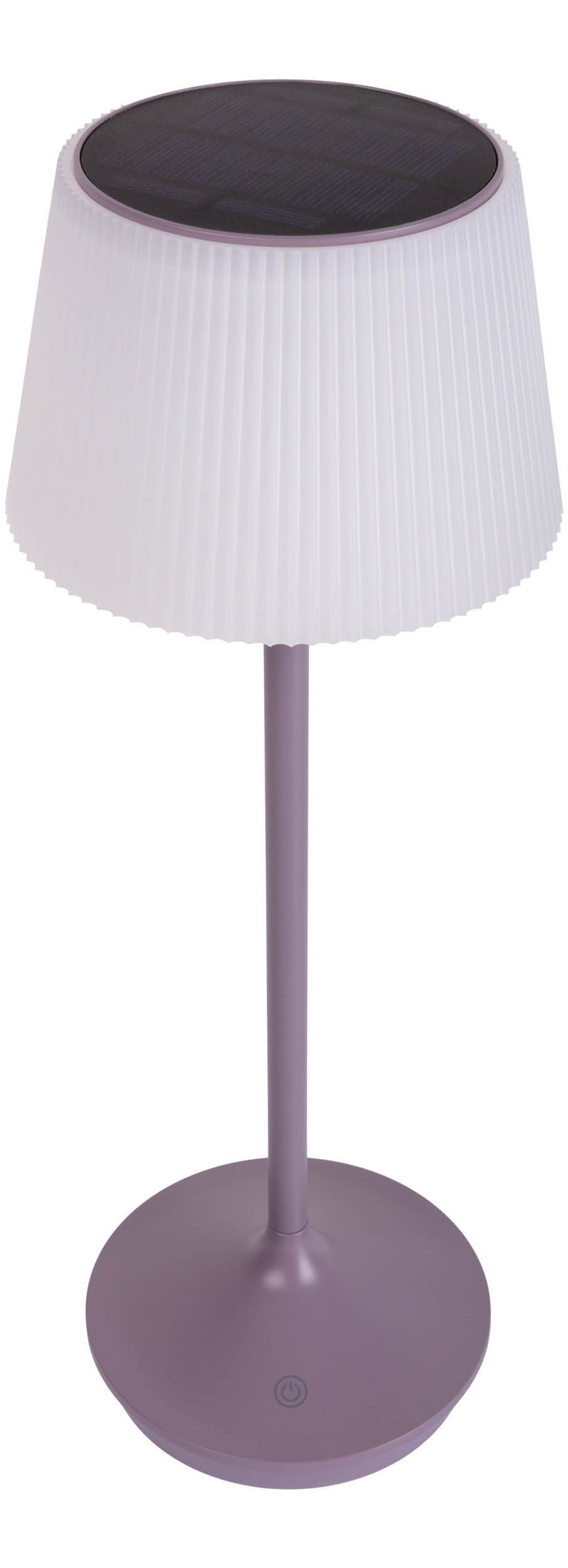 näve Led-tafellamp Zonne-lamp / acculamp "EMMI" Zonne-energie, accubedrijf, CCT, aanraaksensor, accutafellamp (1 stuk)