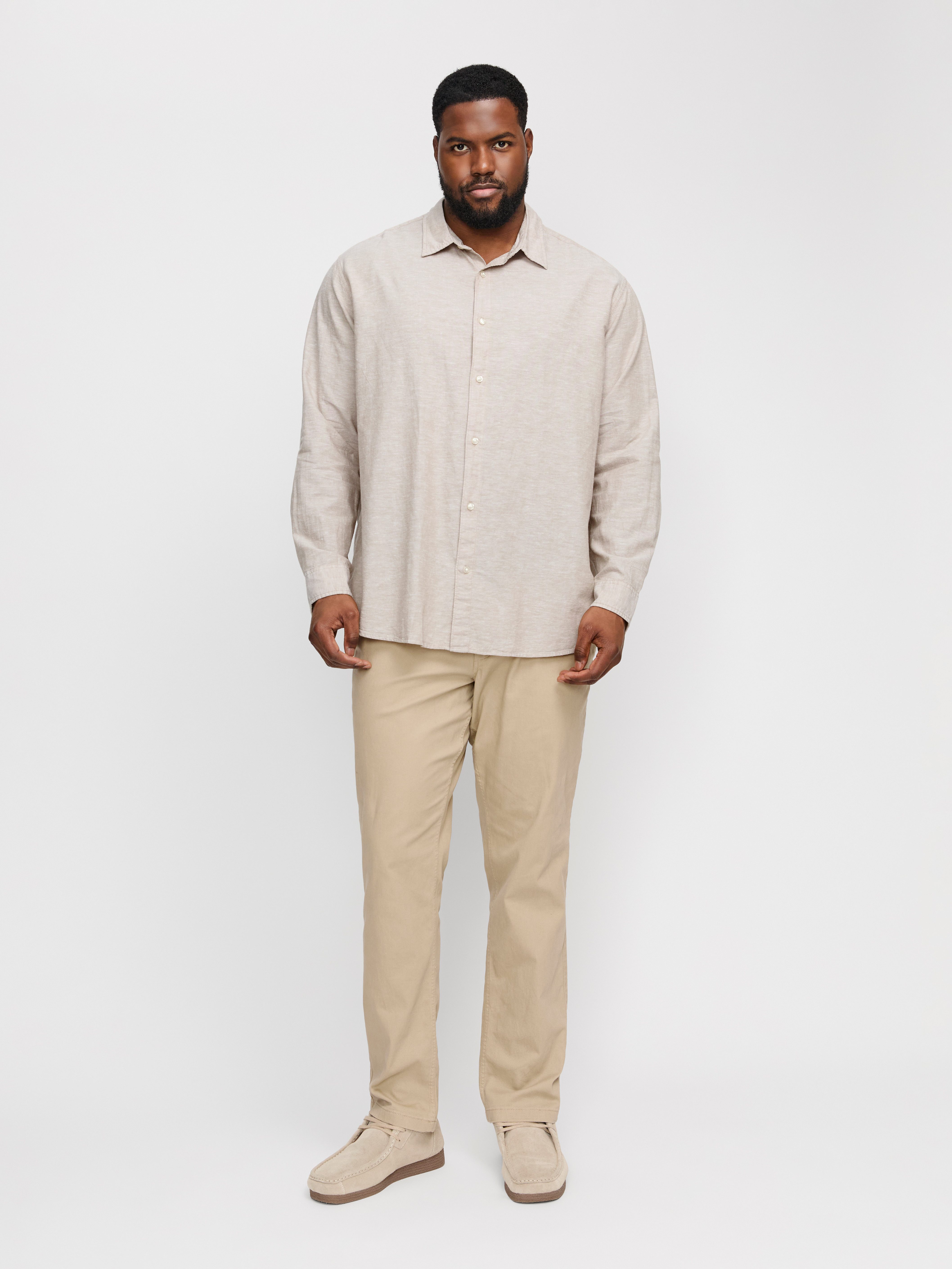 Jack & Jones PlusSize Overhemd met lange mouwen JJEBREEZE SHIRT LS SN PLS