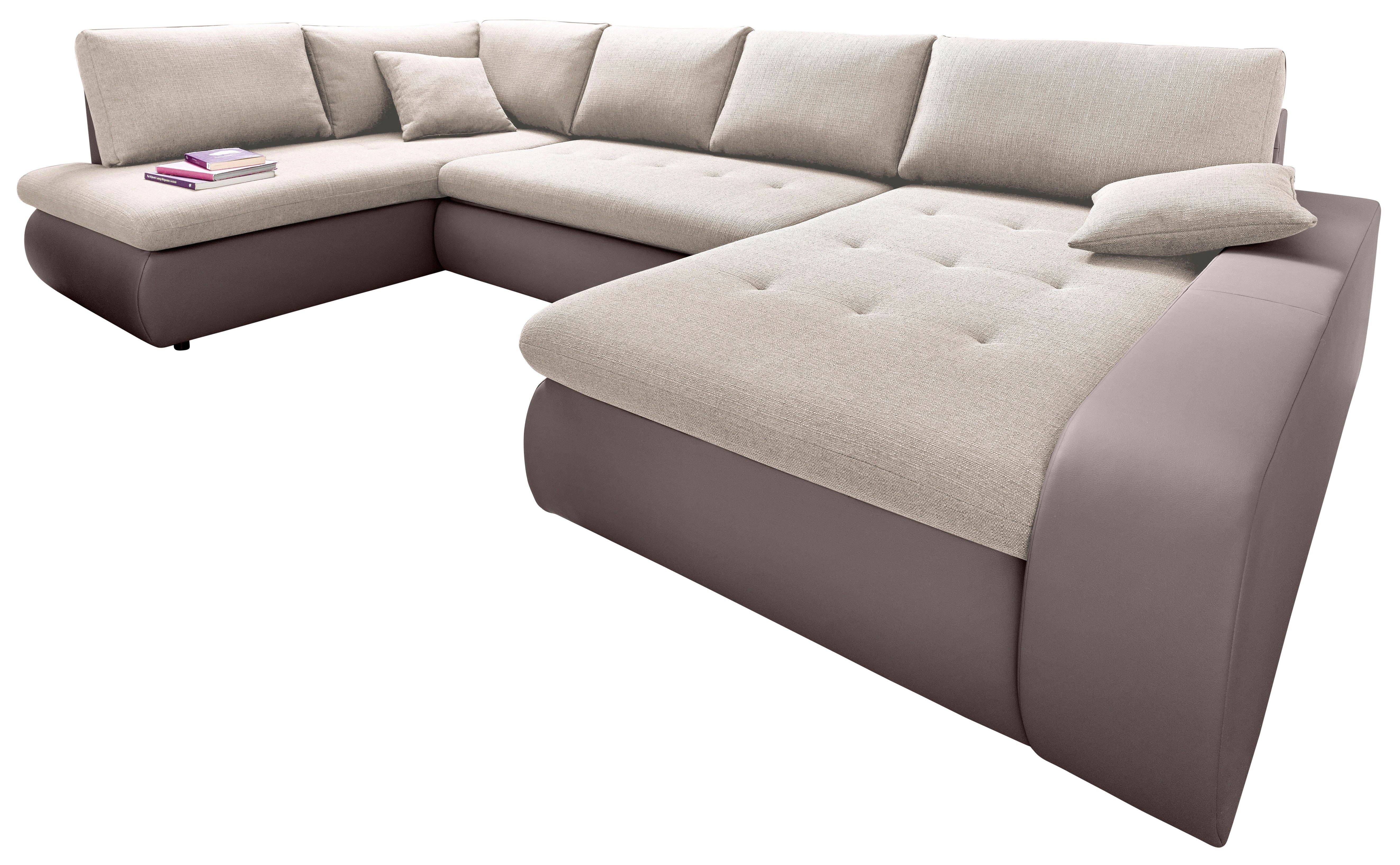TRENDMANUFAKTUR Zithoek Indie, geweldig zitcomfort, uitgebreide detailafwerking, U-vorm