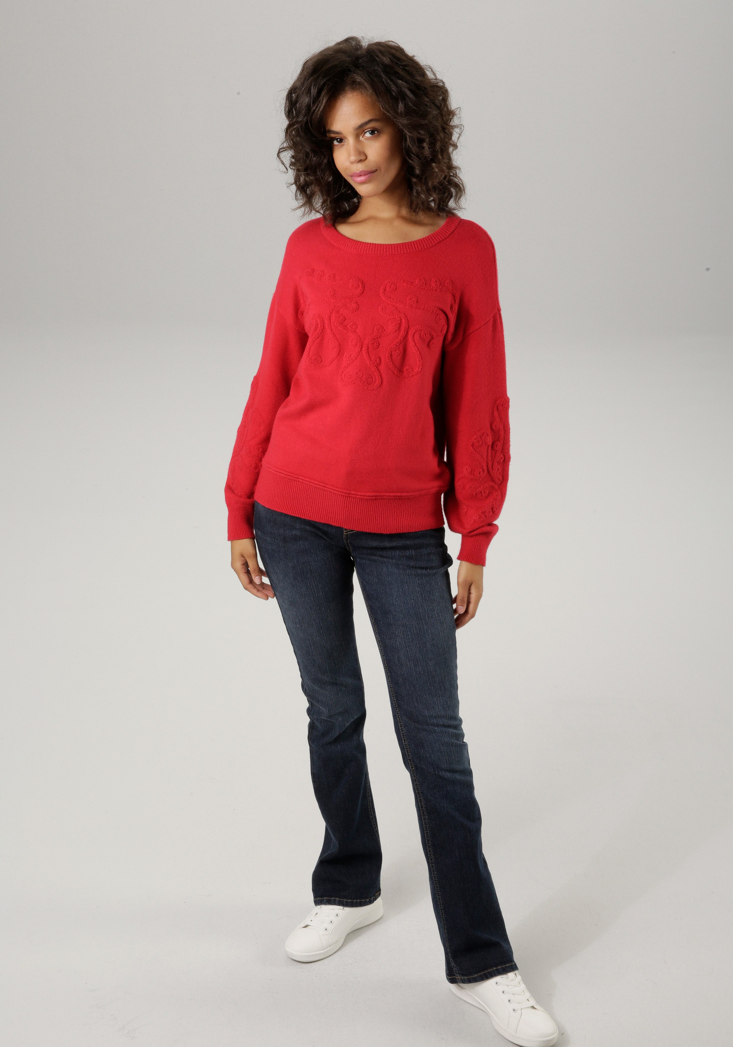 Aniston CASUAL Gebreide trui met gebreide ornamenten