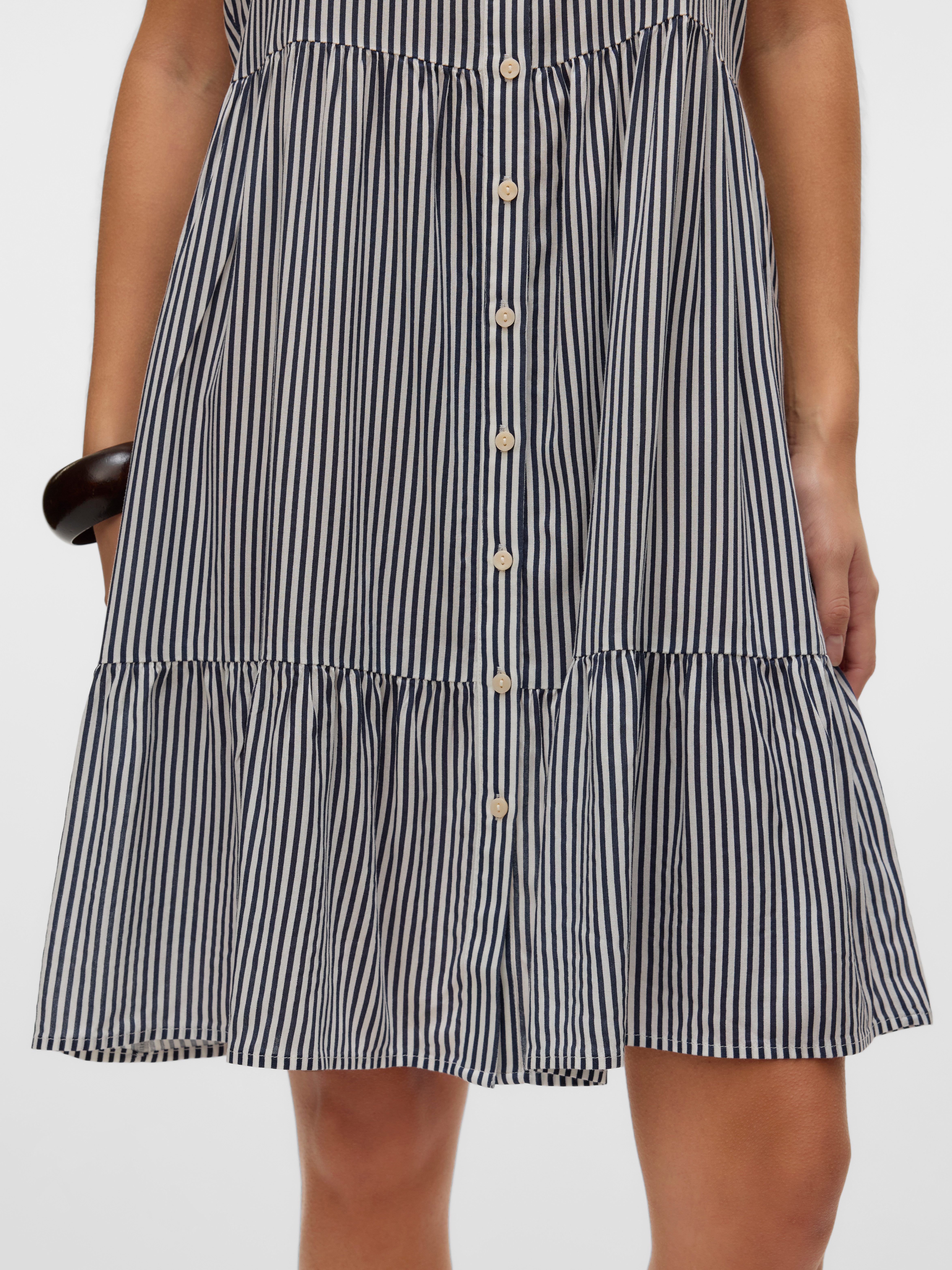 Vero Moda Jurk met bandjes VMBUMPY SHORT SINGLET DRESS WVN GA NOOS