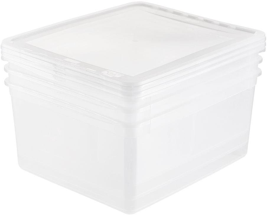 keeeper Opbergbox Bea met air control-systeem, 3x1,7 l, 2x5,6 l, 3x18 l (set, 8 stuks)
