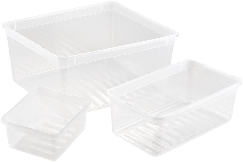 keeeper Opbergbox Bea met air control-systeem, 3x1,7 l, 2x5,6 l, 3x18 l (set, 8 stuks)