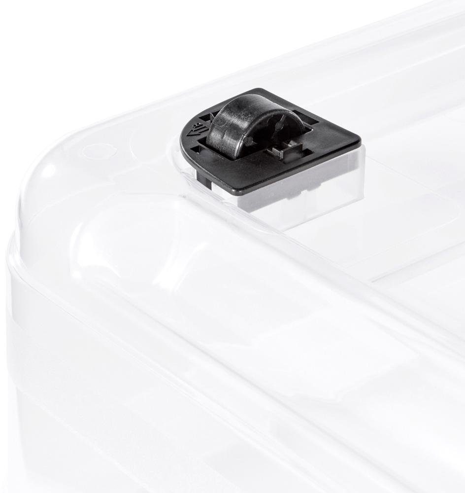 keeeper Organizer Konrad Opbergbox, 33 L, met wieltjes, deksel, grendelslot