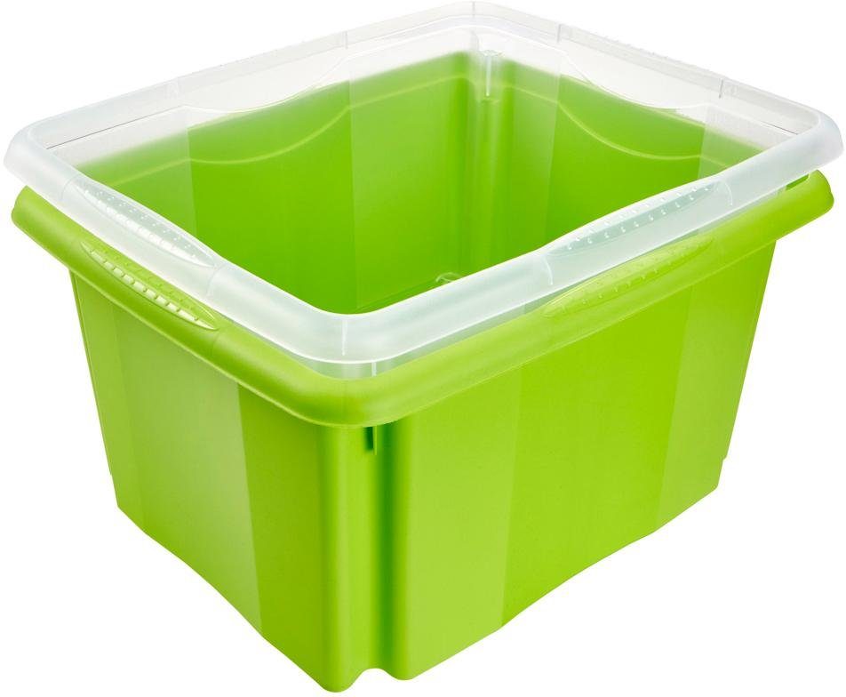 keeeper Organizer Emil Opbergbox, 24 L, met deksel, hoogwaardige kunststof (set, 2-delig)