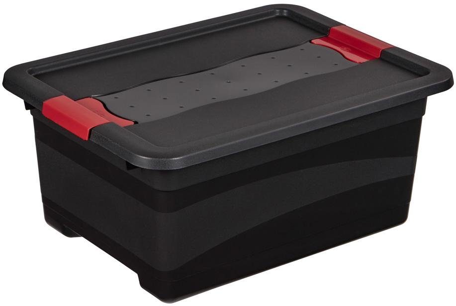 keeeper Transportcontainer Eckhart elk 12 liter, met deksel, grendelslot, extra stabiel (set, 3 stuks)