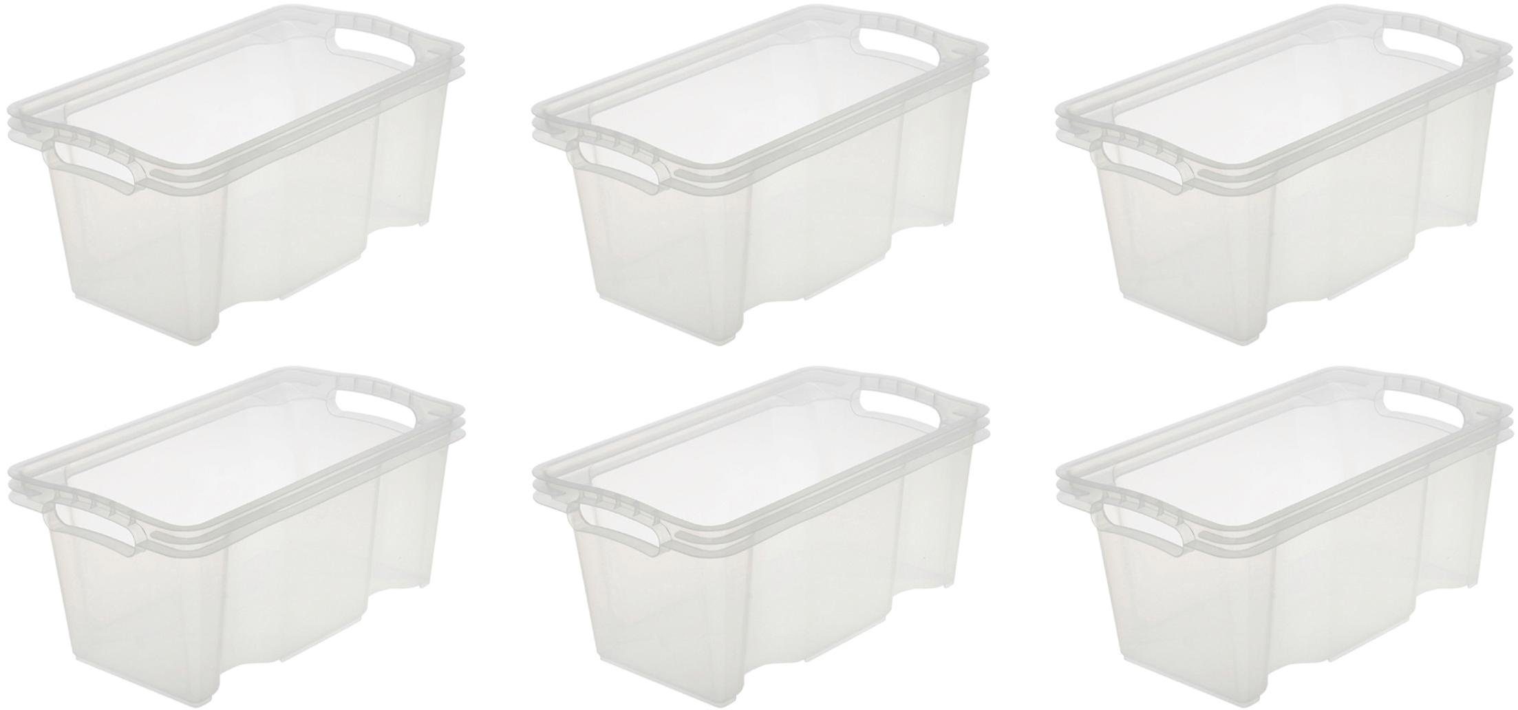 keeeper Organizer Franz Opbergbox, 6,5 liter, hoogwaardige kunststof (set, 6-delig) manden & dozen wit