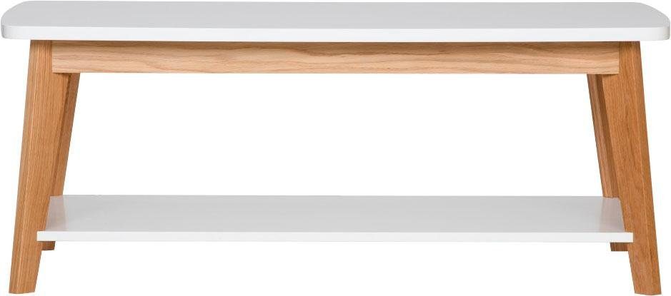 Woodman Salontafel Tariko Breedte 115 cm, frame van massief eiken, met 1 plank