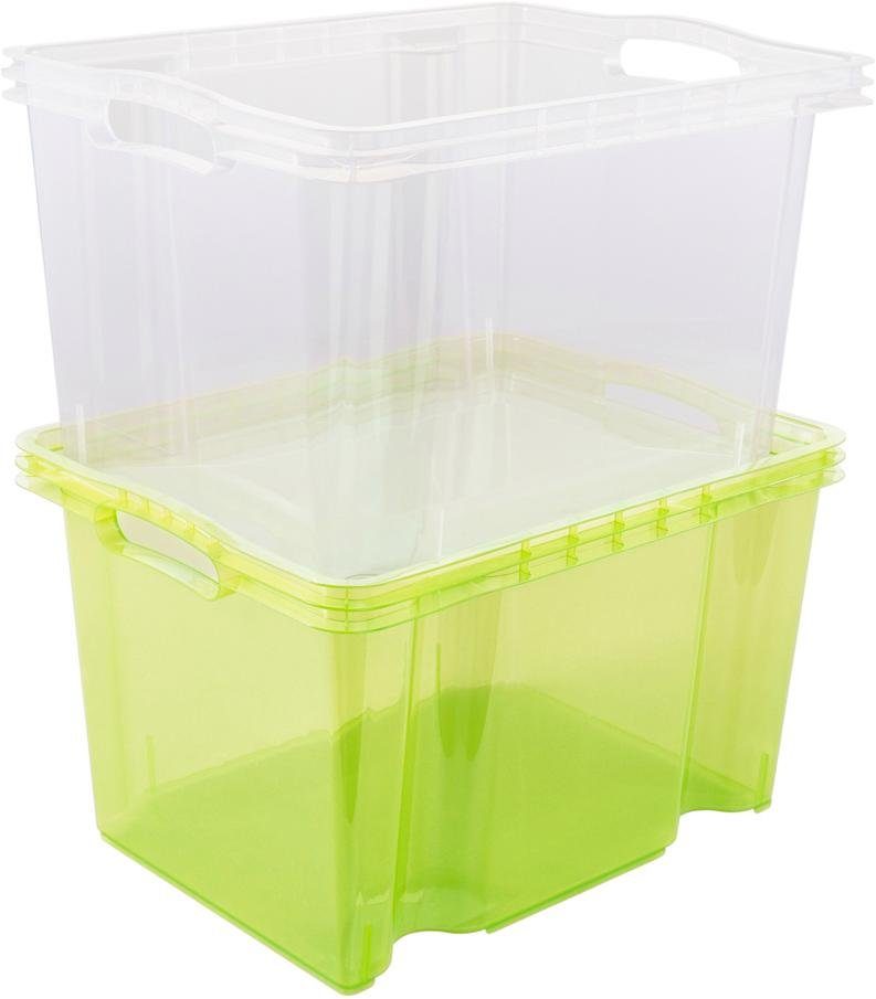 keeeper Organizer Franz Opbergbox, 13,5 L, hoogwaardige kunststof (set, 4-delig)